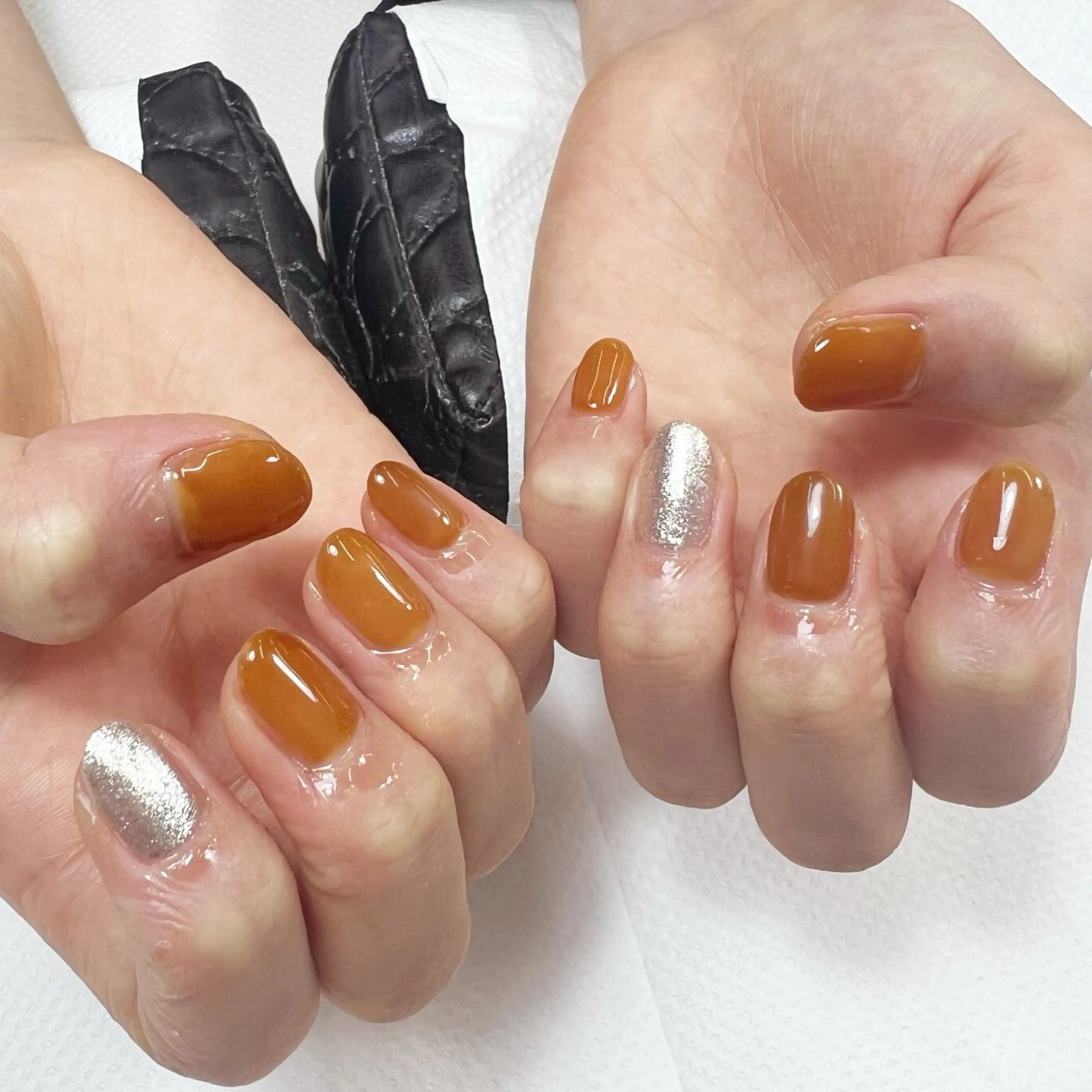 ネイル ラメ(グリッター) ハンドネイル Nishimura Amiのネイルデザイン