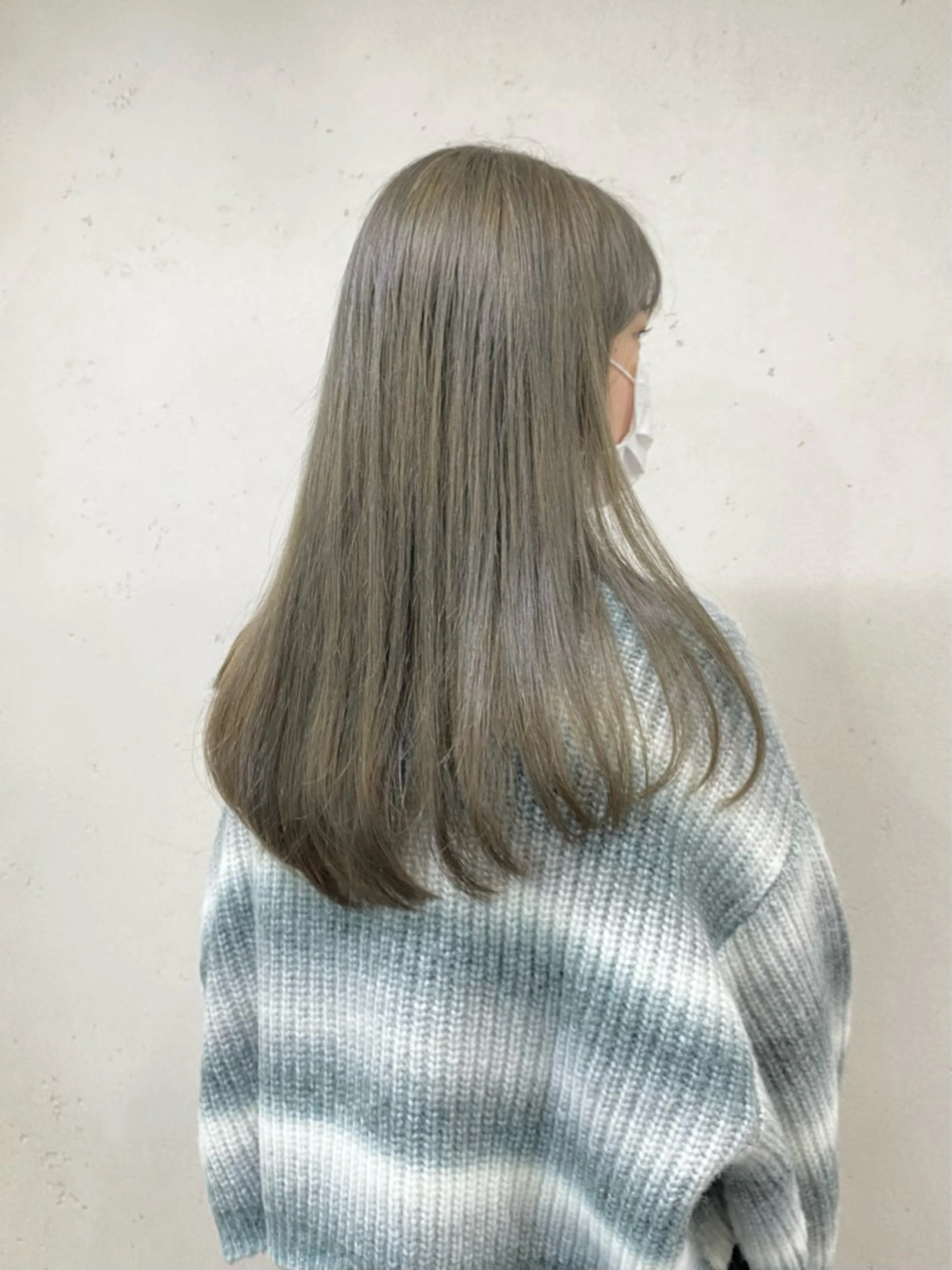 ロング カラー アディクシーカラー ブリーチ ケアブリーチ イルミナカラー カット ヘアカラー トリートメント 大人垢抜け ダブルカラー【上野】のヘアスタイル