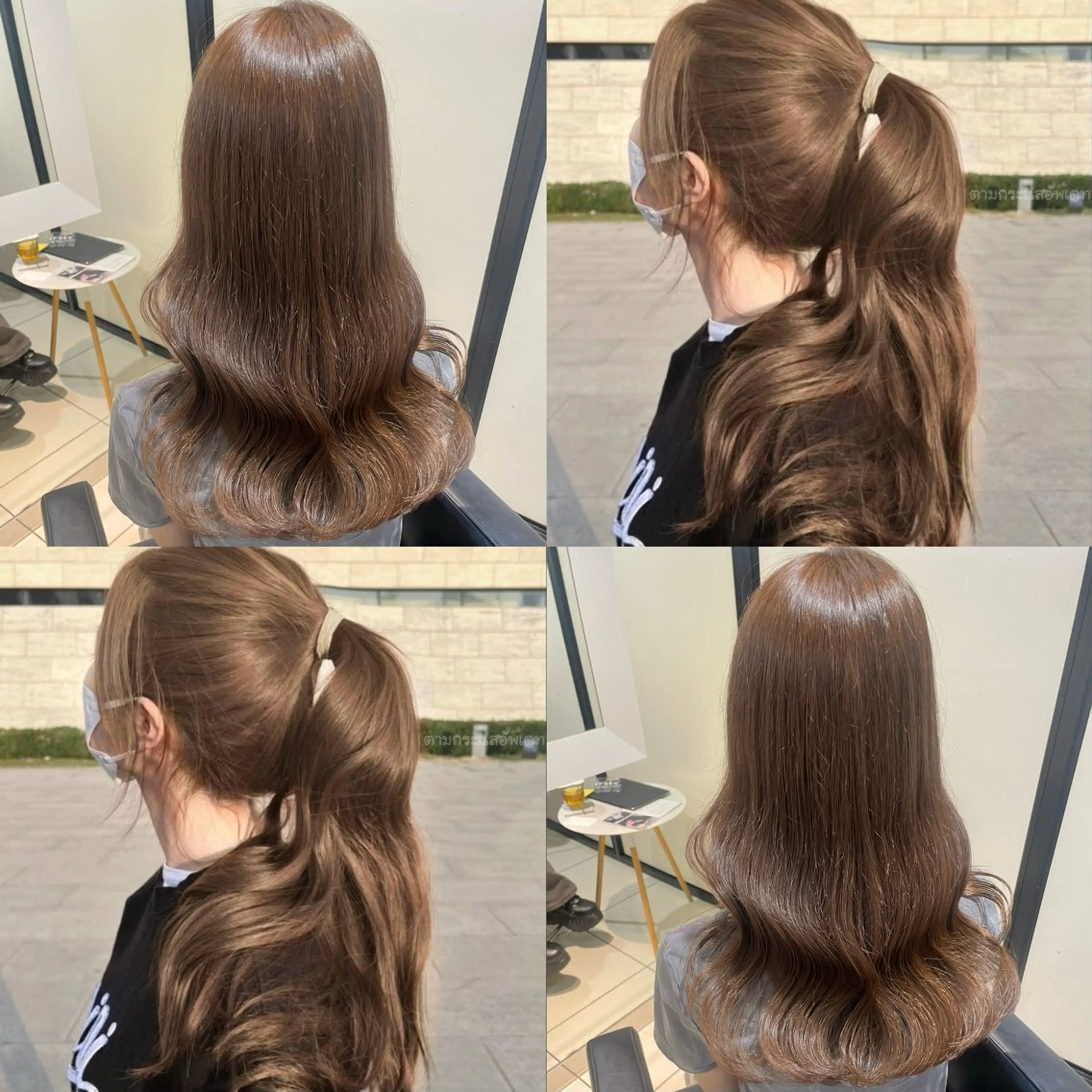 ロング カラー ヘアカラー トリートメント kana ブリーチなしカラー✨のヘアスタイル