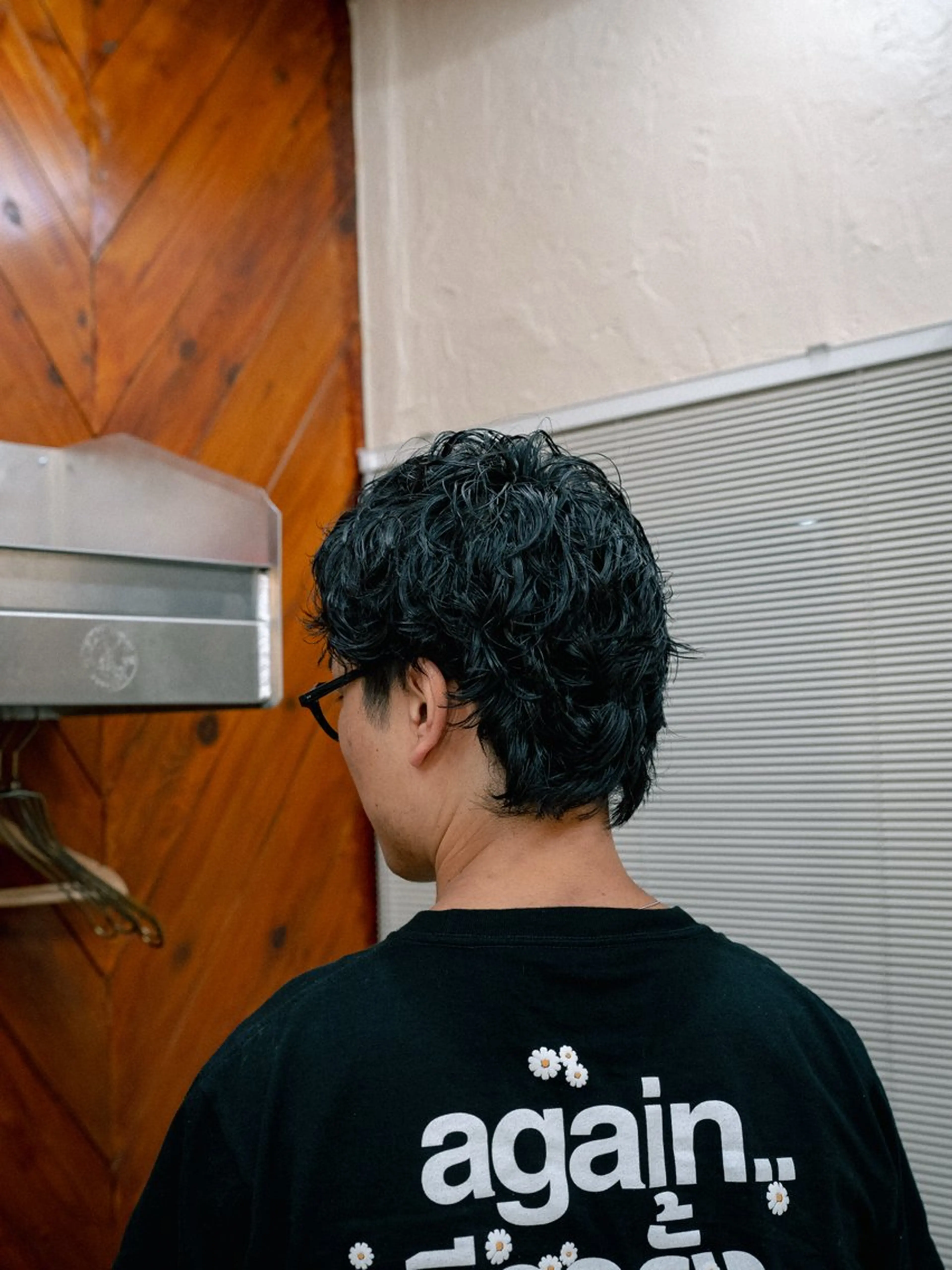 ミディアム カラー パーマ メンズ ミディアムパーマ メンズパーマ カット パーマ 🔗メンズサロン🔗 Kieのヘアスタイル