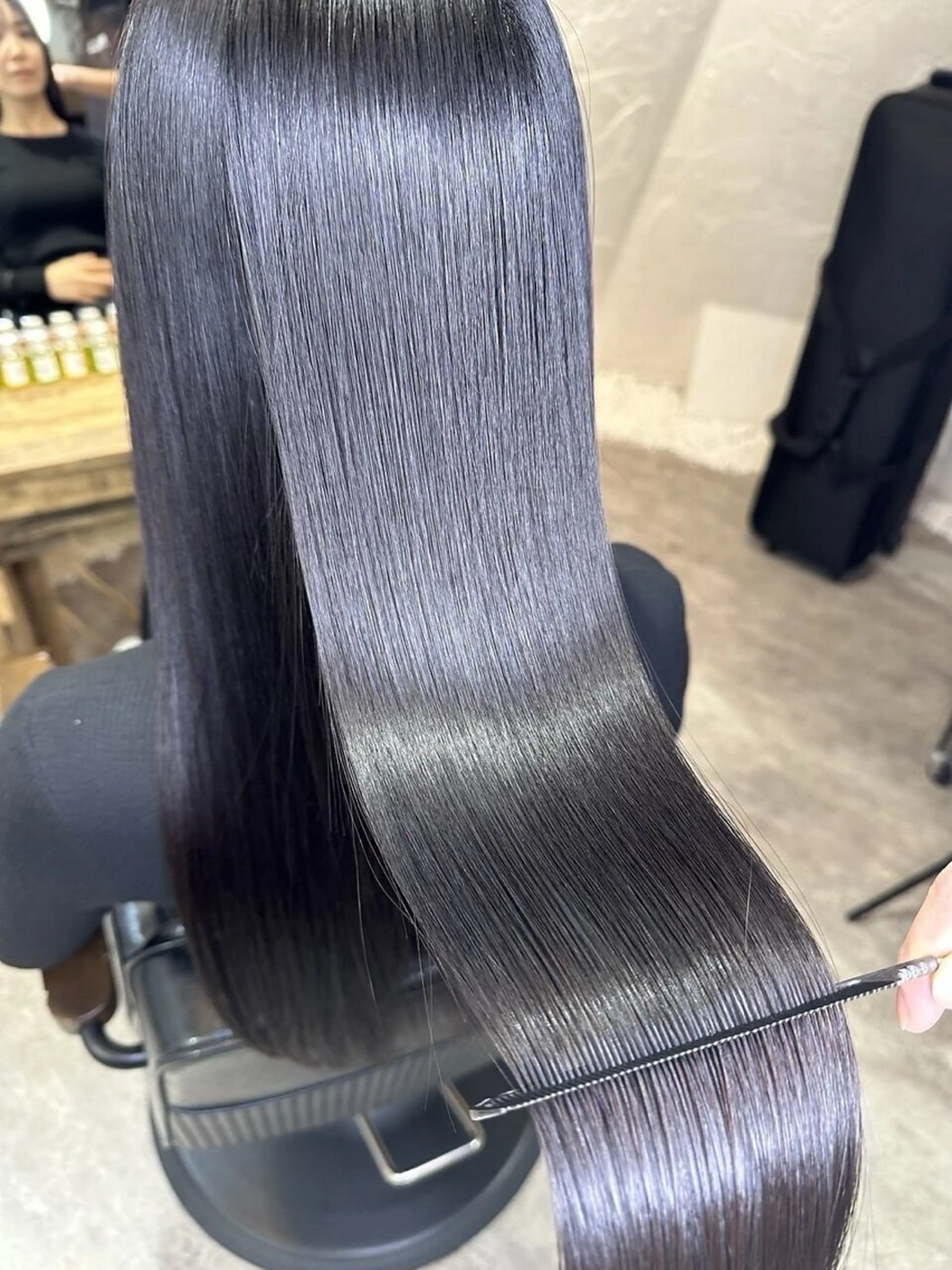 ロング 縮毛矯正 艶髪 RYOSEIのヘアスタイル