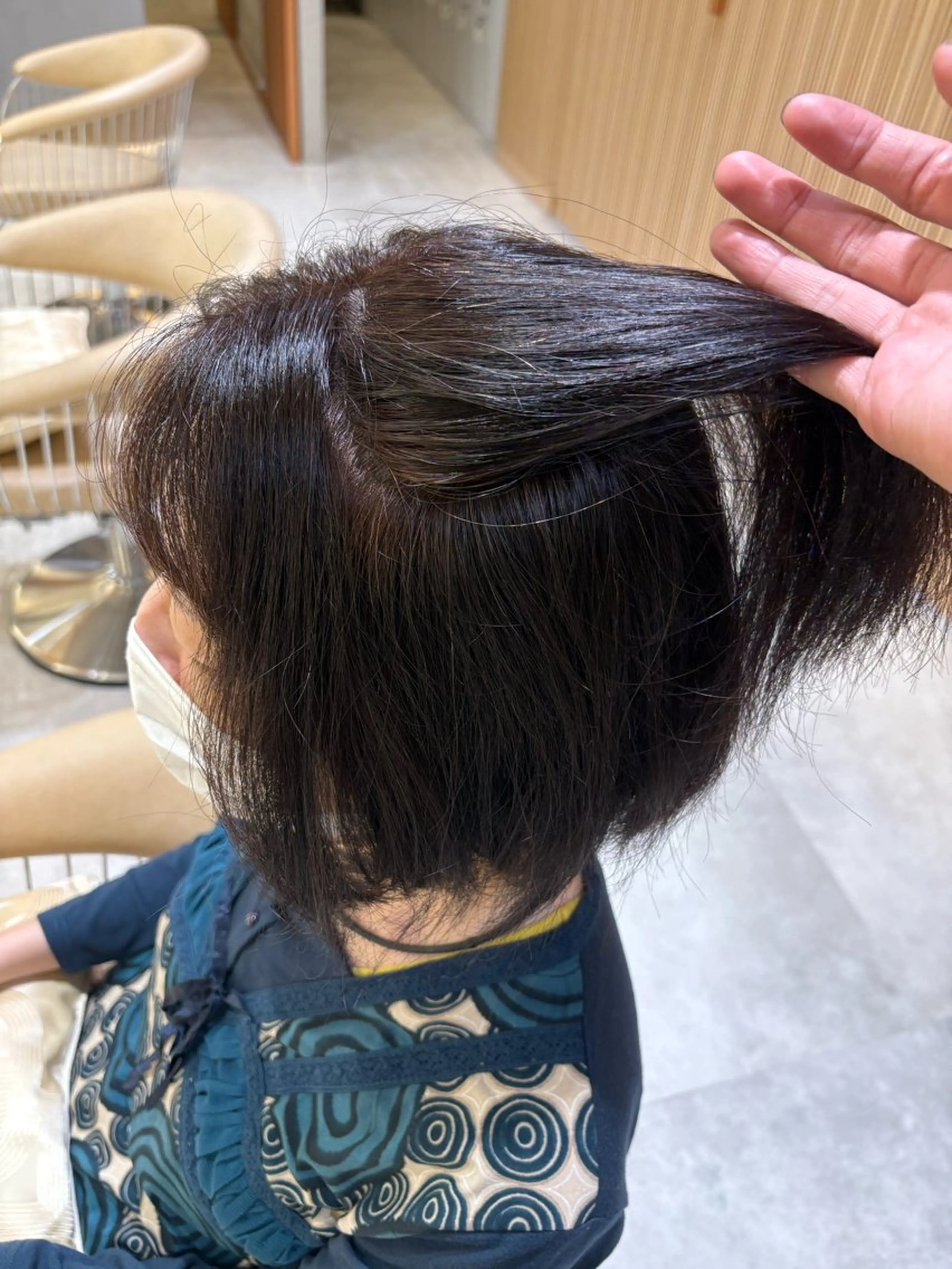 脱白髪染めカラー✨️の写真