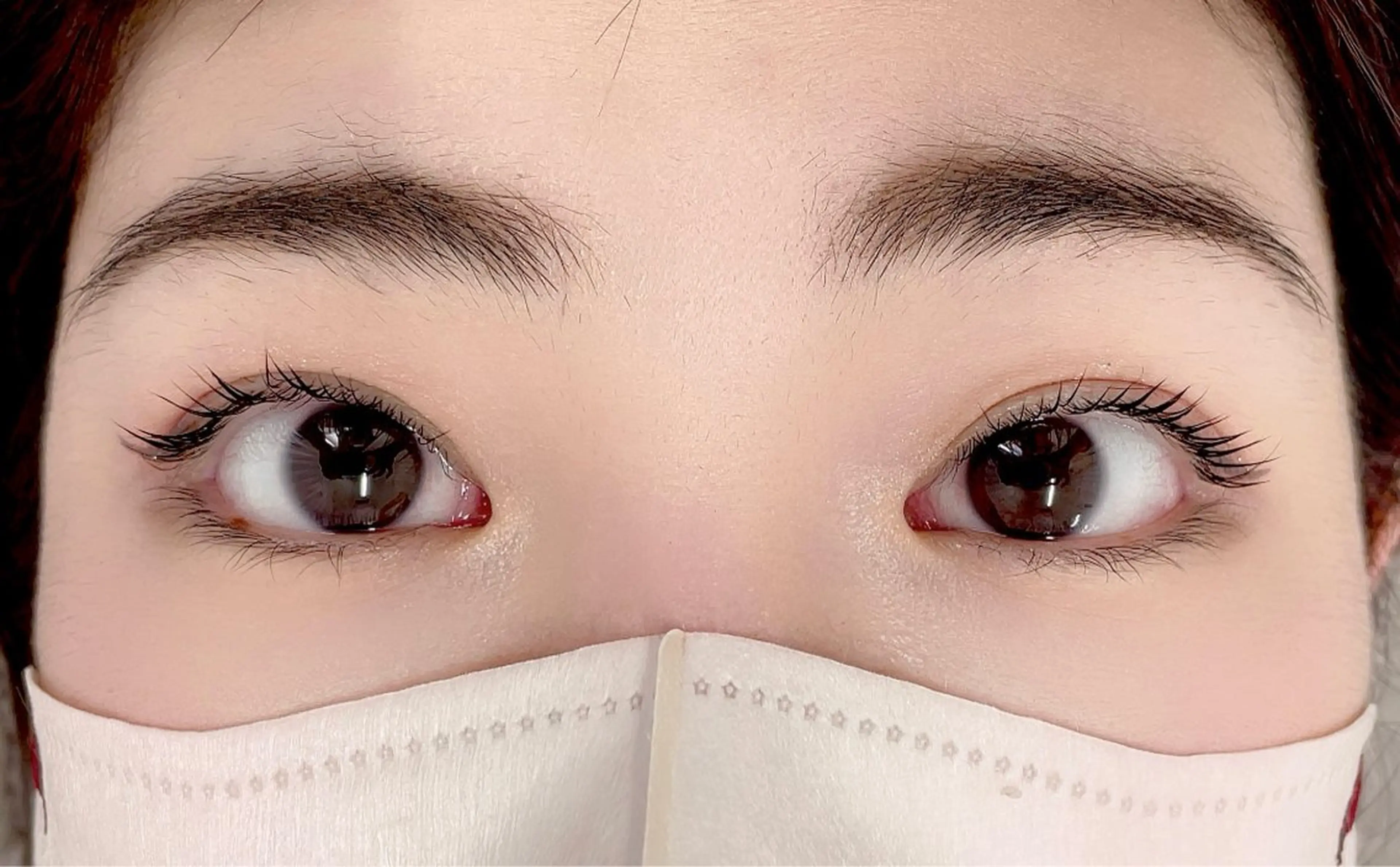 マツエク・マツパ 束感まつ毛 フラットラッシュ パリジェンヌラッシュリフト 一重×まつ毛パーマ Morganite 🦋 ÿui 🦋のマツエク・マツパデザイン