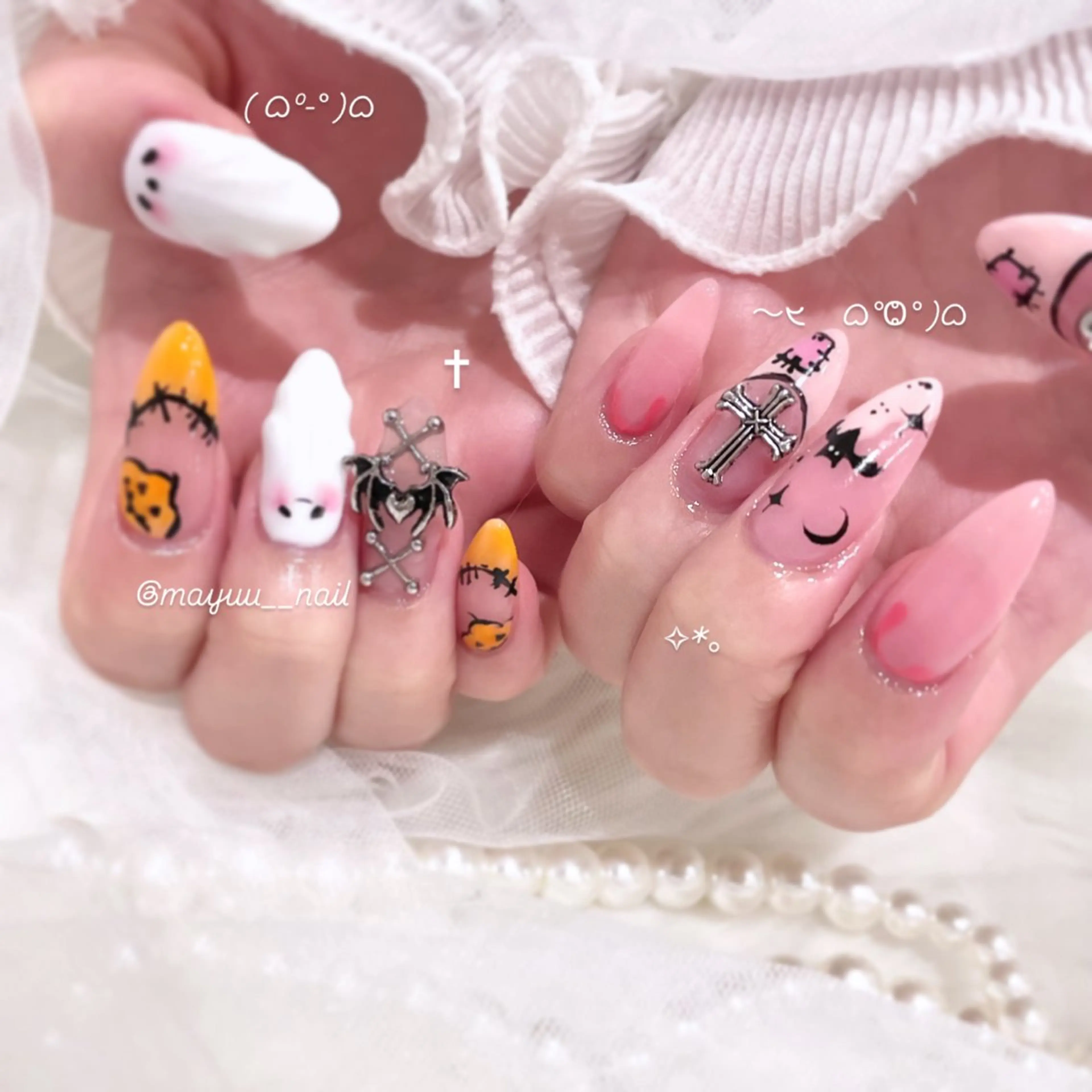 ネイル ハンドネイル 🎀 Mayu 🎀痛ネイルのネイルデザイン