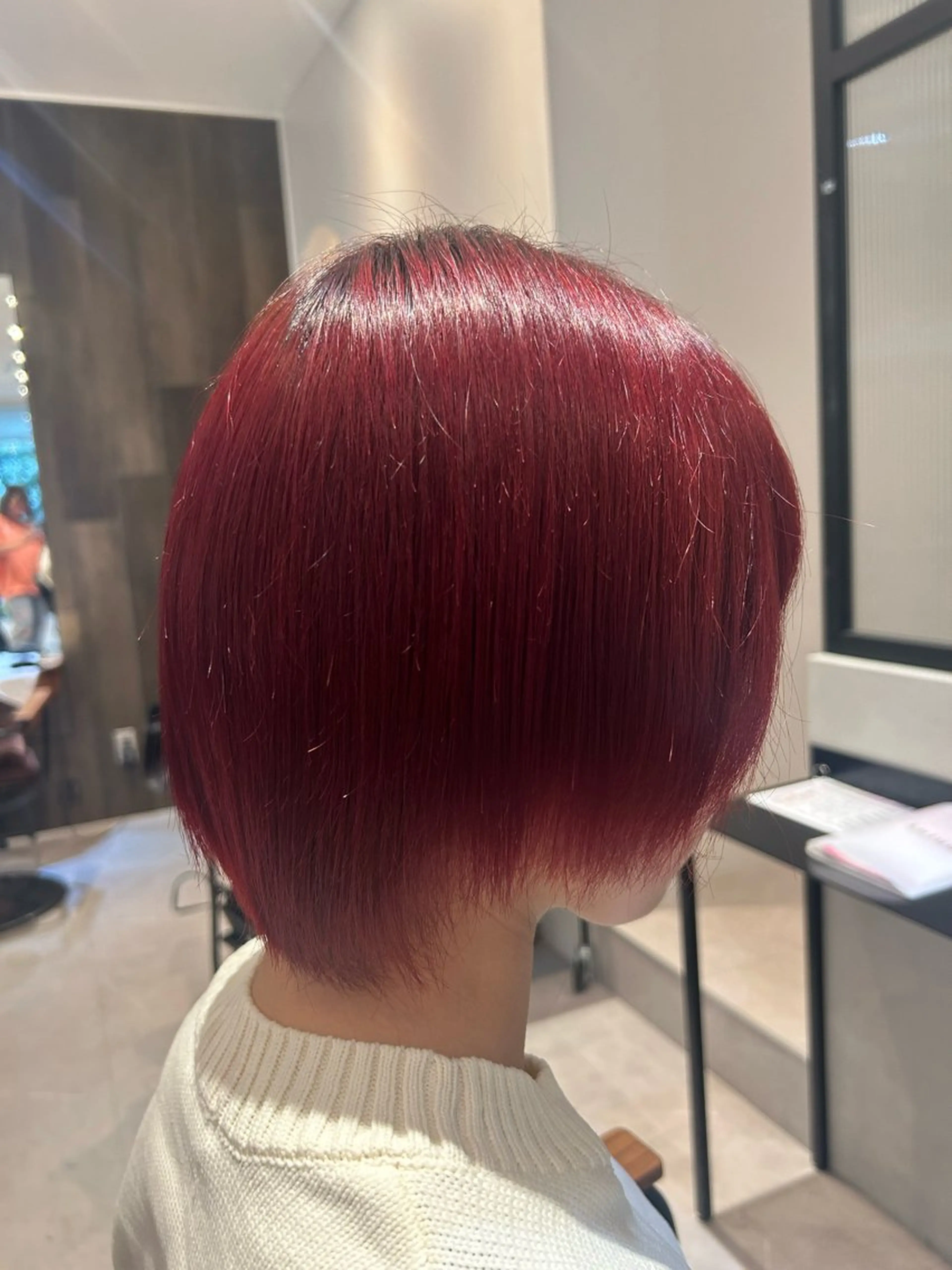 ミディアム カラー ヘアカラー トリートメント 縮毛矯正/カット/ 韓国ヘア/蛯原🍤のヘアスタイル