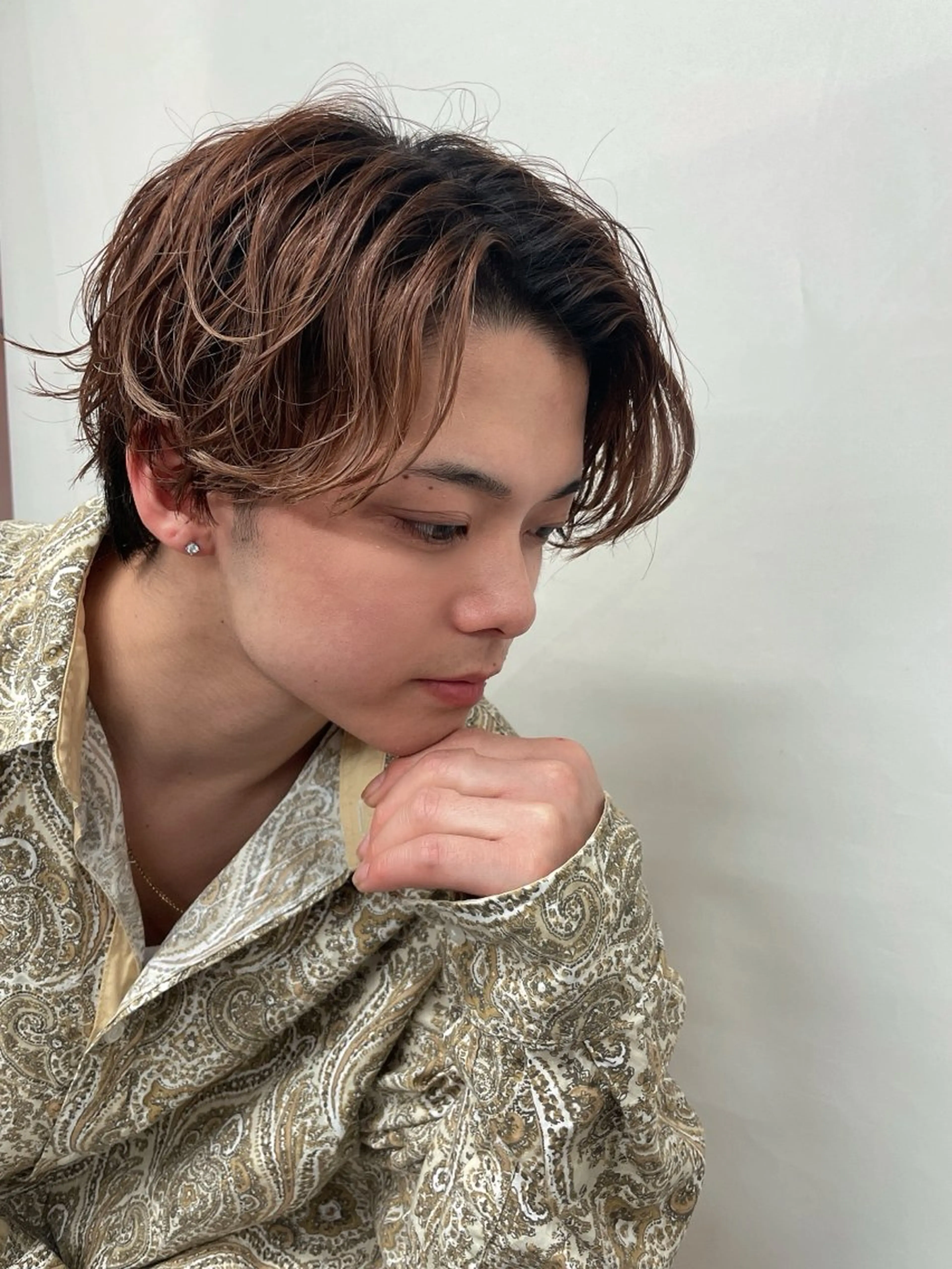 カラー パーマ メンズ カット ヘアカラー パーマ 町田エリアＮｏ．１/ パーマ特化/太田京希のヘアスタイル