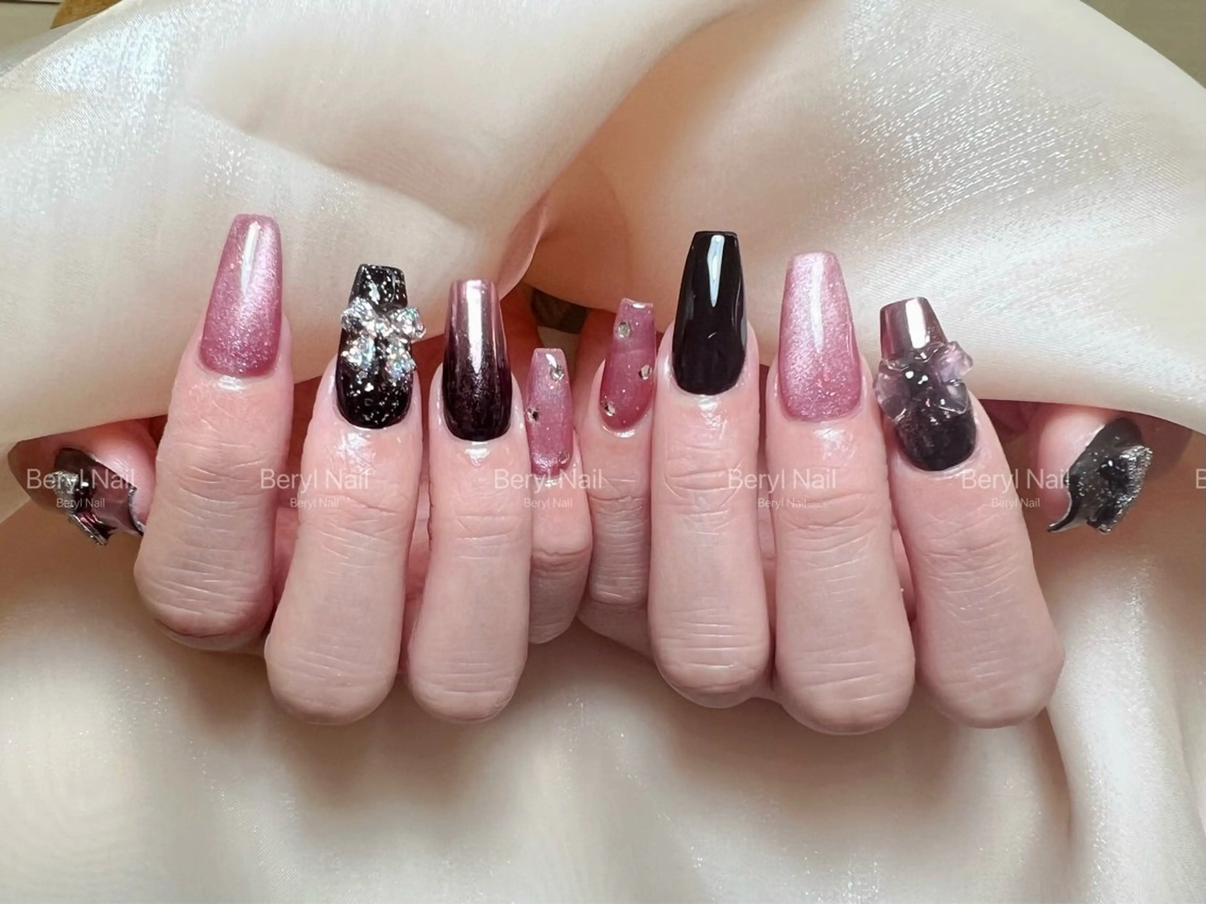 ロング ハンドネイル Beryl Nail所属・Beryl Nail 新大久保のネイルデザイン