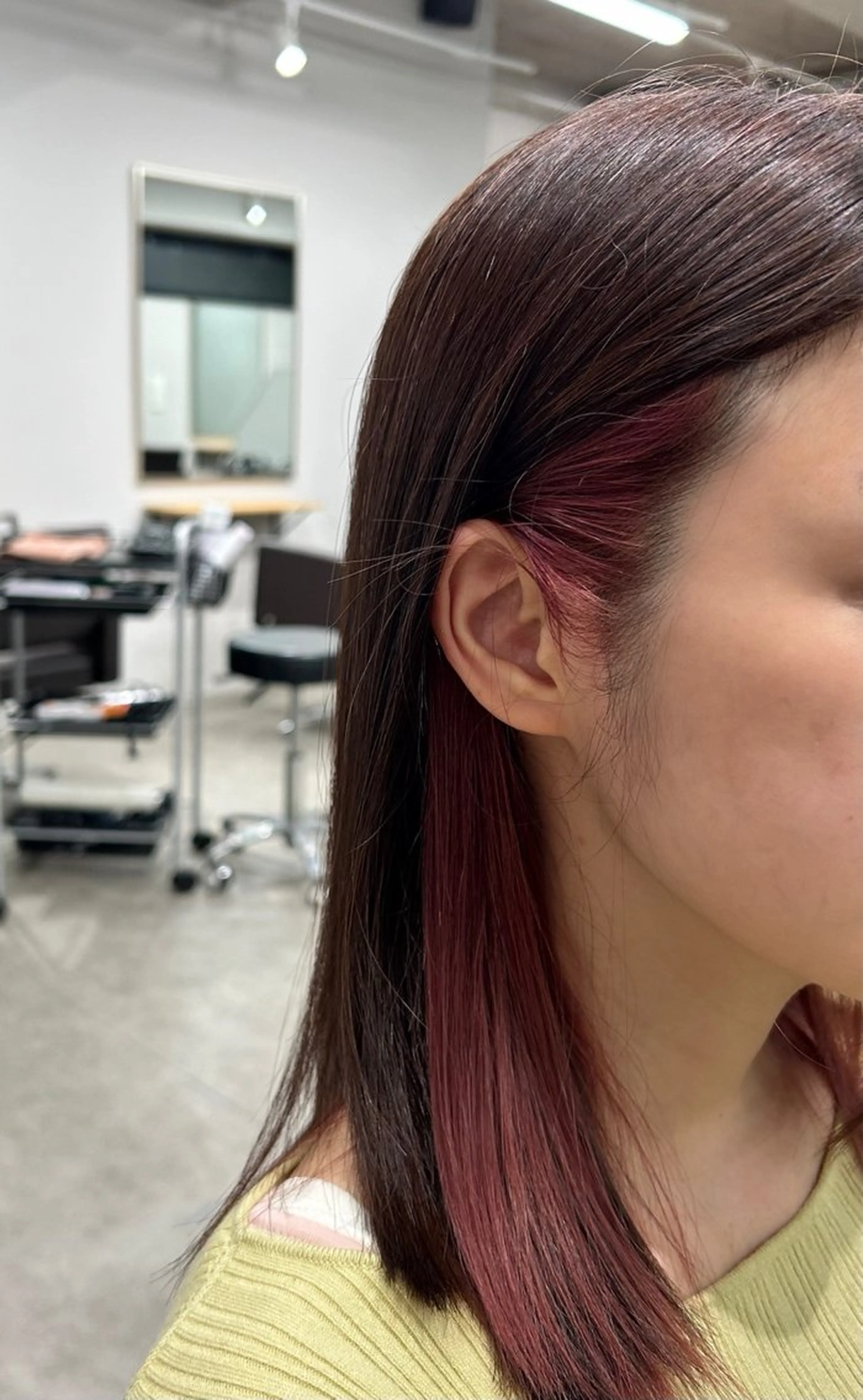 ミディアム カラー インナーカラー ピンクカラー ヘアカラー トリートメント 透明感/ダブルカラー /🌸ERI🌸のヘアスタイル