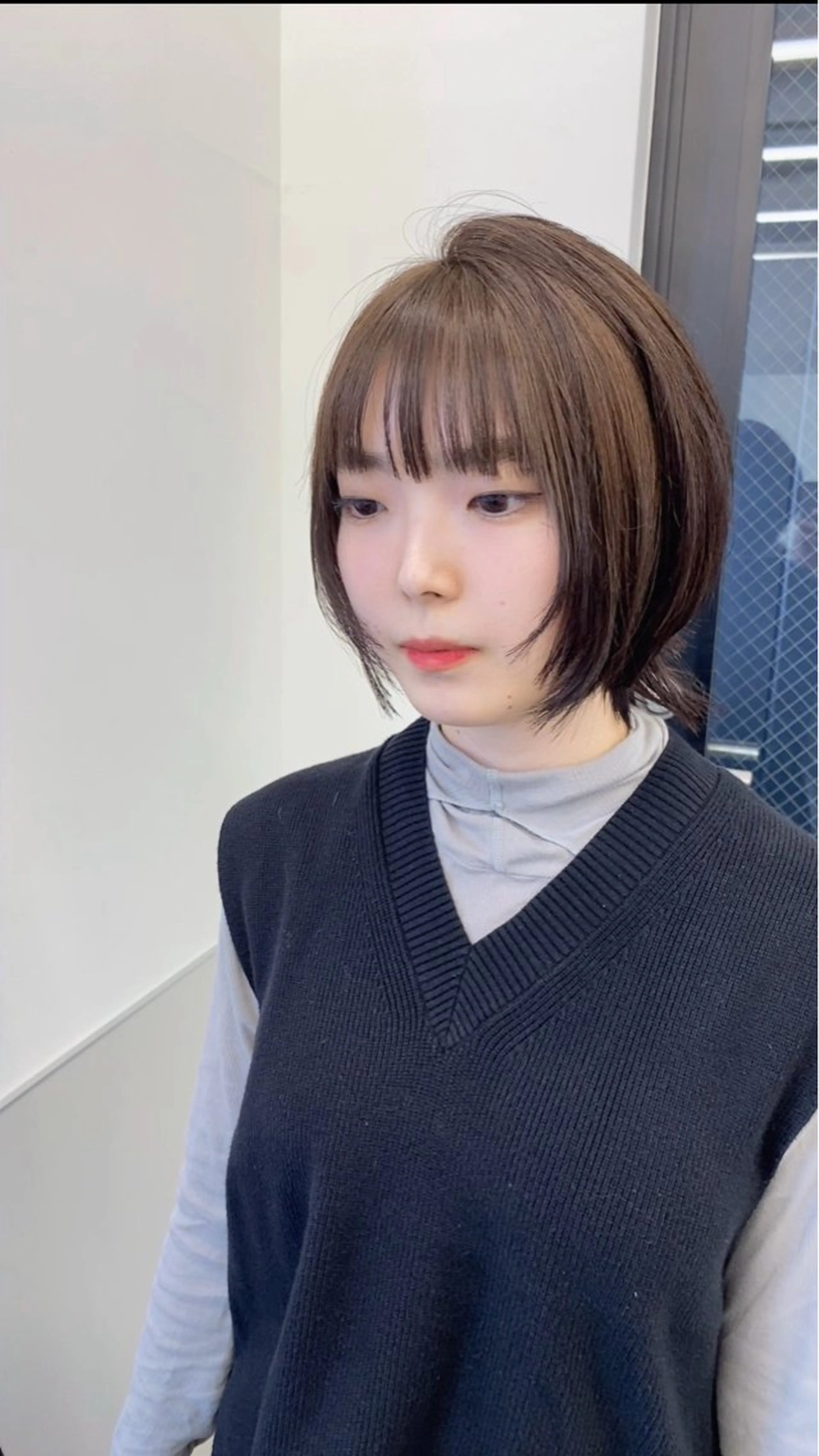 ショート ボブ ハッシュカット ウルフカット カット ヘアカラー トリートメント GO TODAY シェアサロン 町田店所属・韓国ヘア🇰🇷 スズキのヘアスタイル