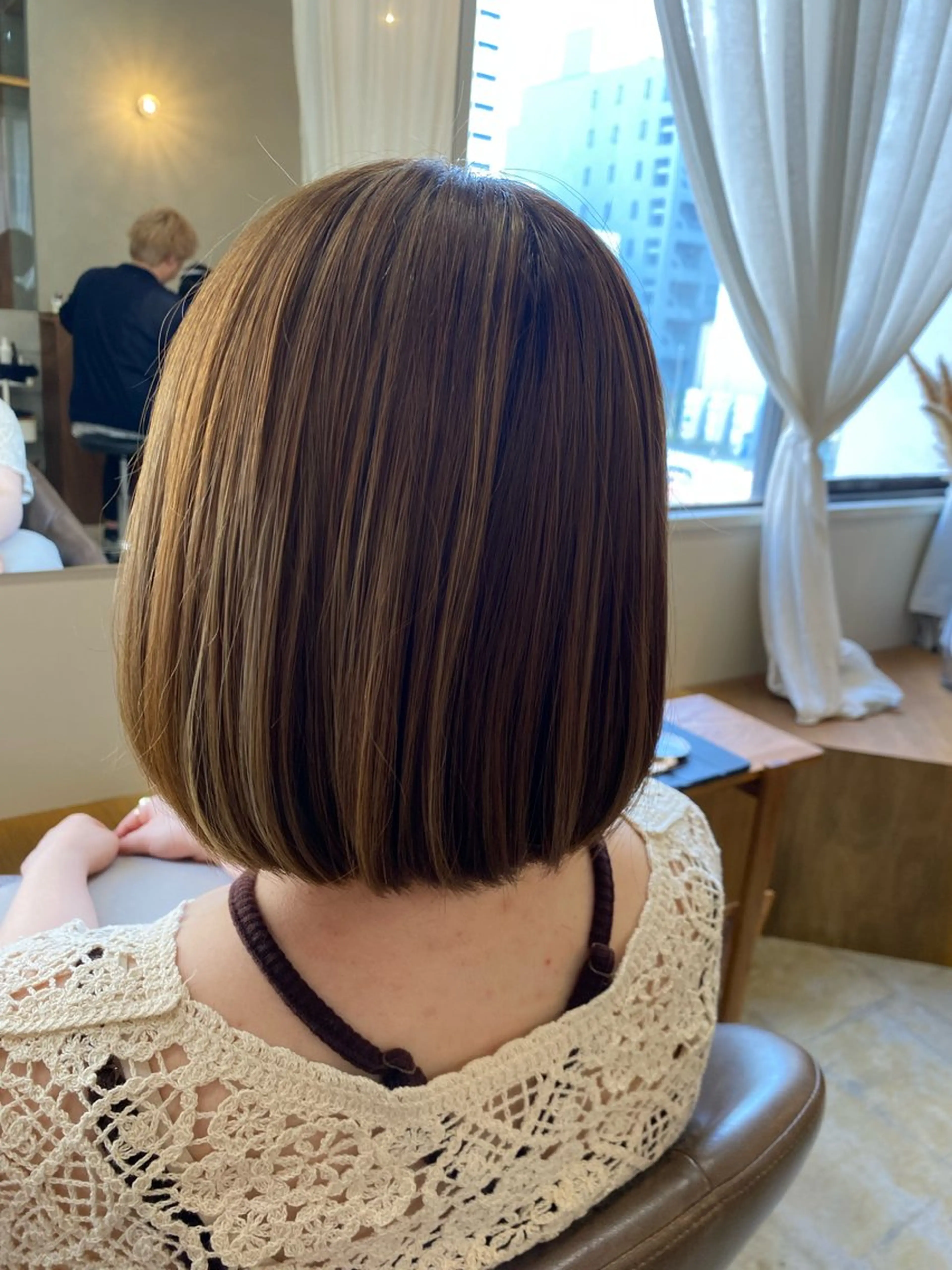 ミディアム カット ヘアカラー トリートメント 🌻花屋併設🌻濱 幸帆のヘアスタイル