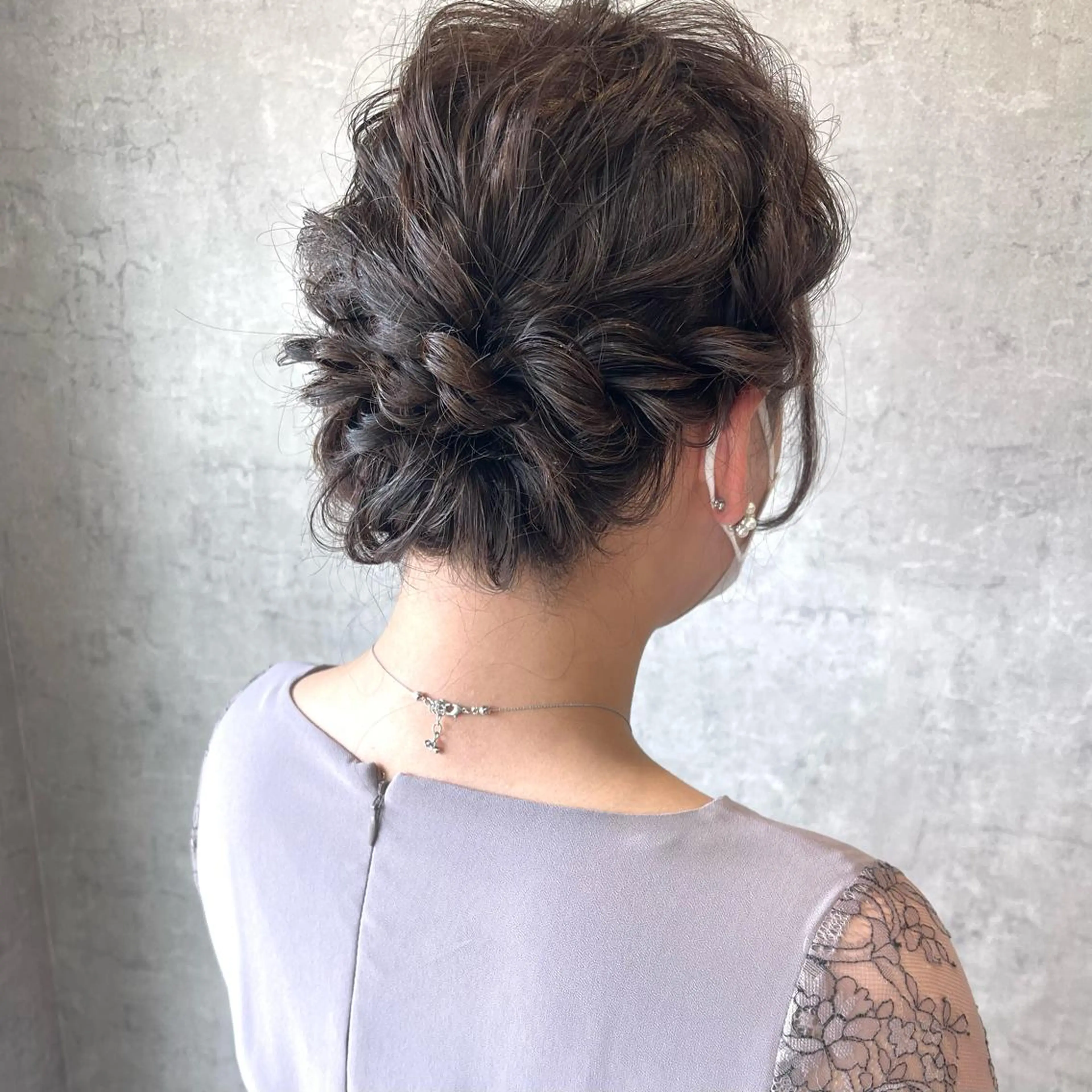 ショート ヘアアレンジ 結婚式・ブライダル デート ヘアセット merci.所属・🌻あいり merci.🌻のヘアスタイル