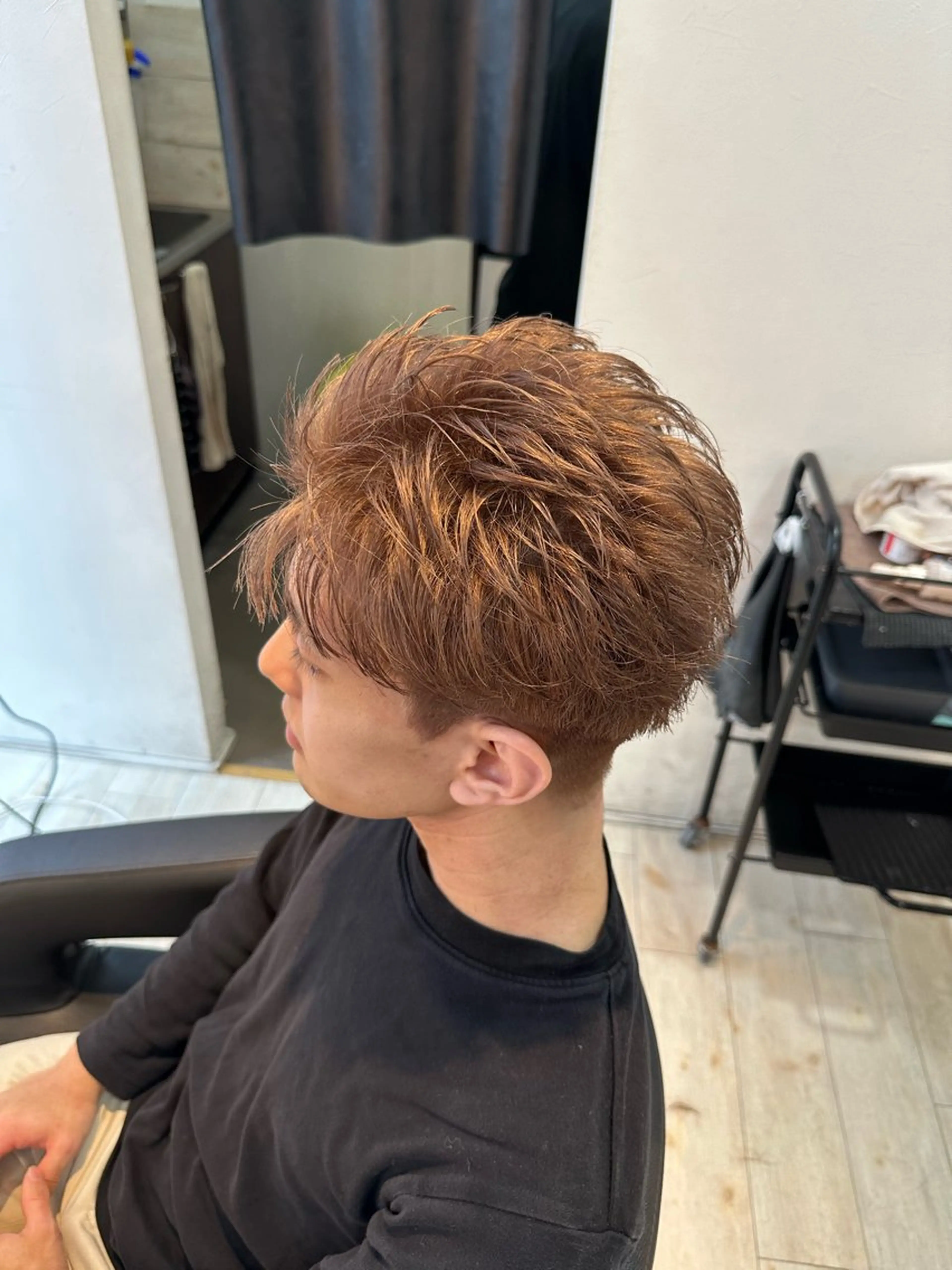 カラー メンズ メンズブリーチ ベージュカラー ブリーチ 透明感カラー ミルクティーベージュ カット ヘアカラー トリートメント Yamato/ 韓国ヘア/栄のヘアスタイル