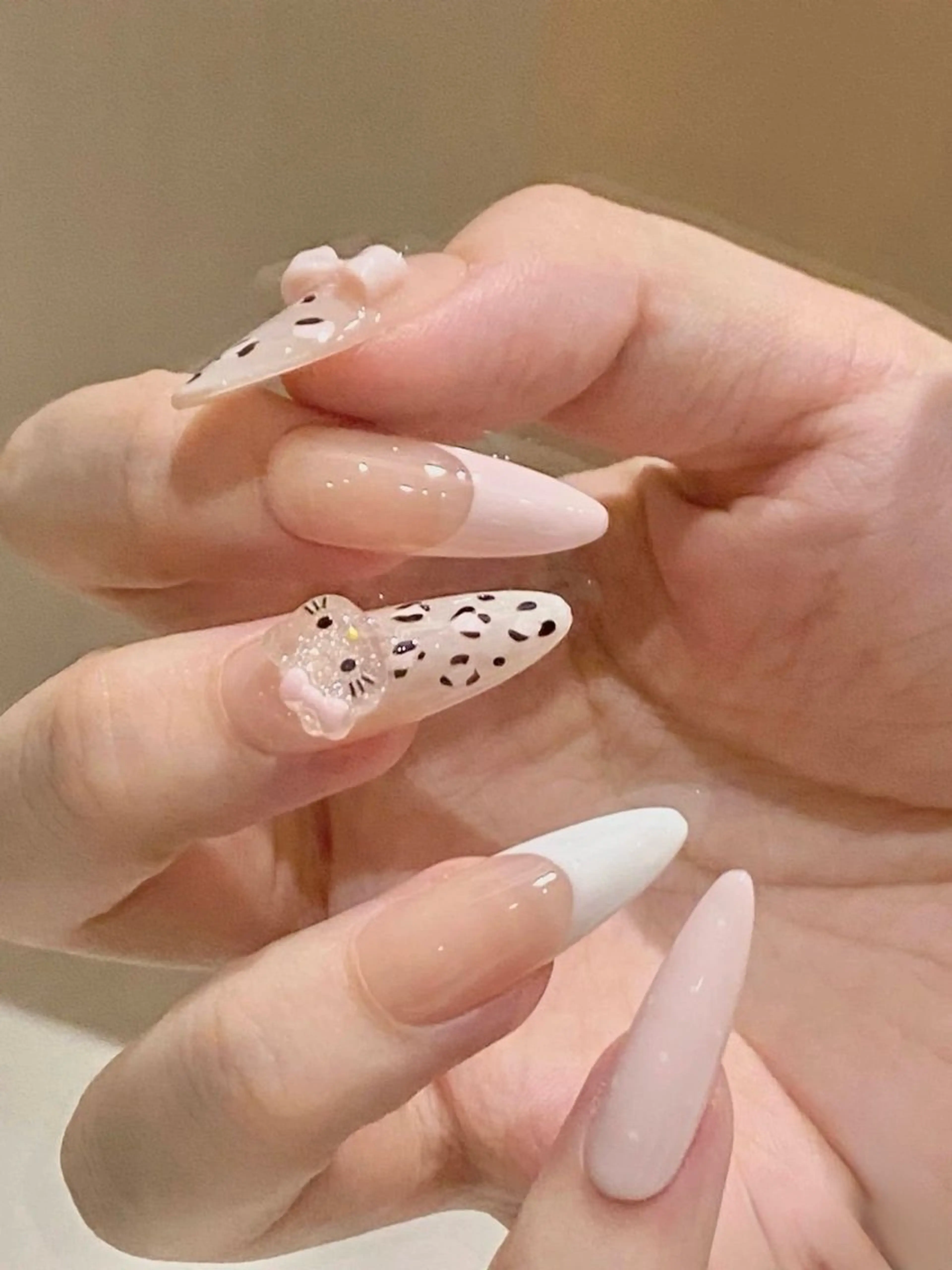 ネイル 長さ出し フレンチネイル グラデーション 卒業式 マグネットネイル ハンドネイル MIHANA NAILのネイルデザイン