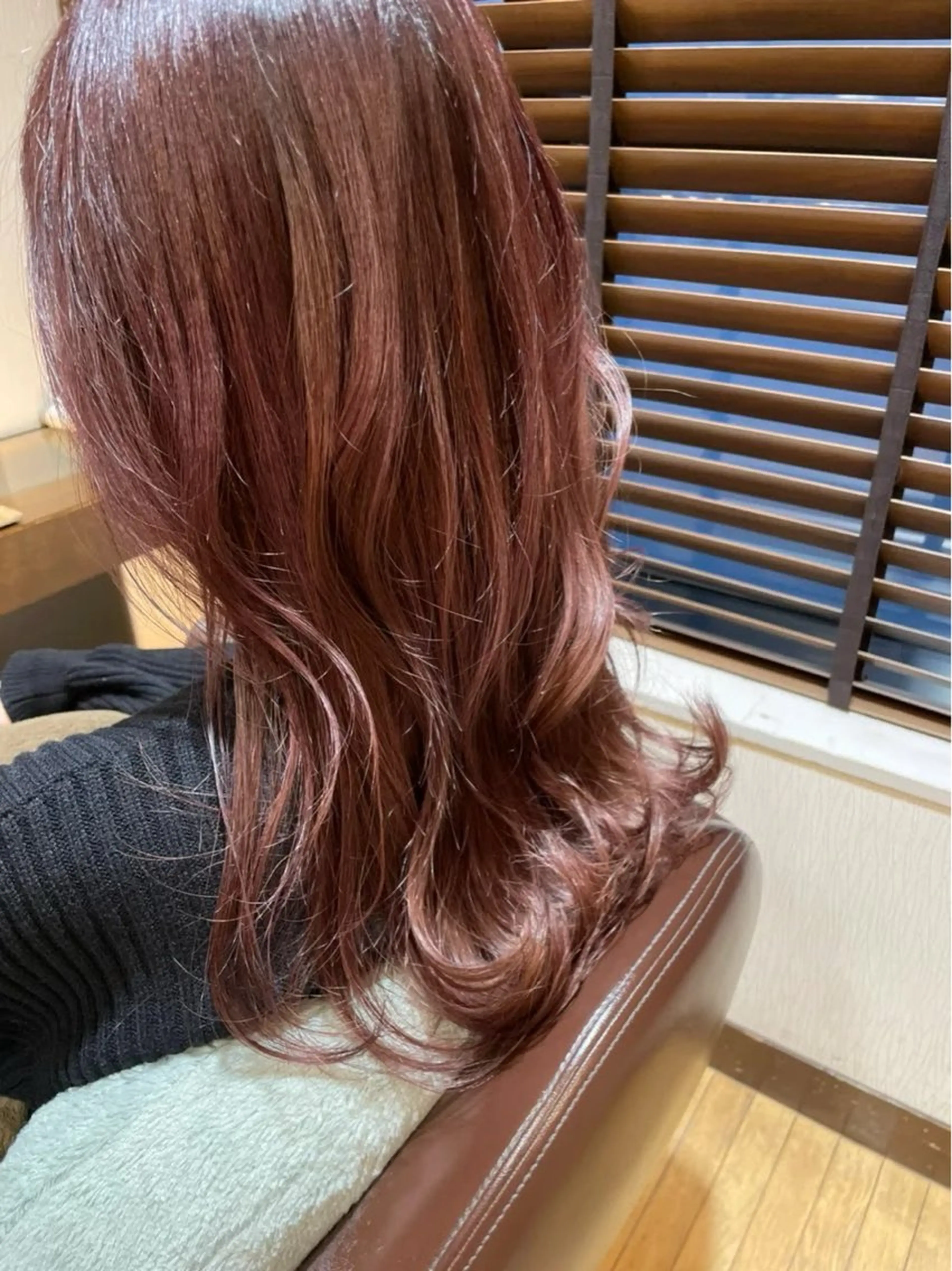 セミロング カラー ブラウンカラー ラベンダーカラー ピンクカラー ピンクラベンダー 栞南🌼/艶カラー/ 髪質改善/ナチュラルのヘアスタイル