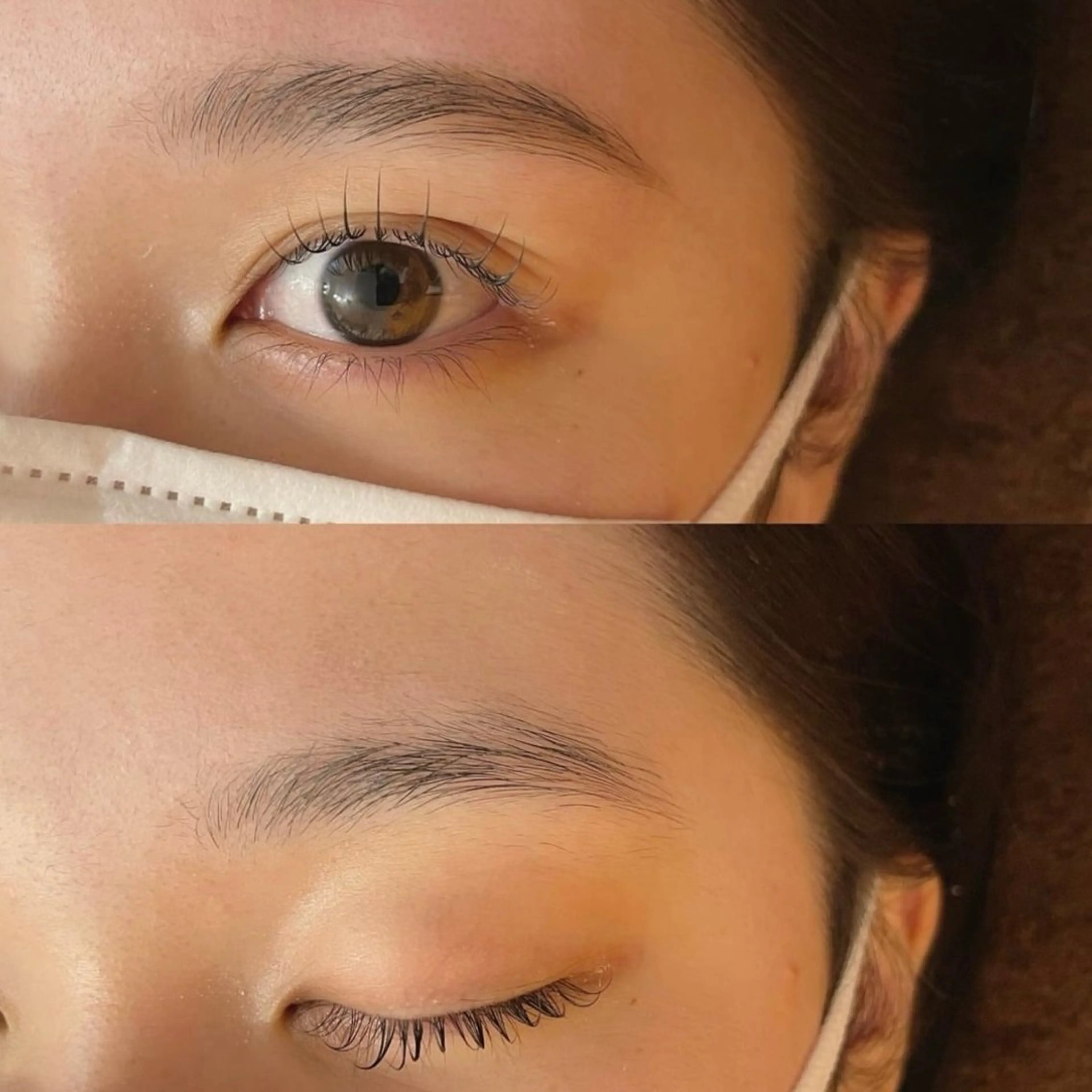 まつ毛カール＋ハリウッドブロウリフトのセットメニュー☺️目元を完璧に😍眉毛とまつ毛の印象が変わります✨の写真