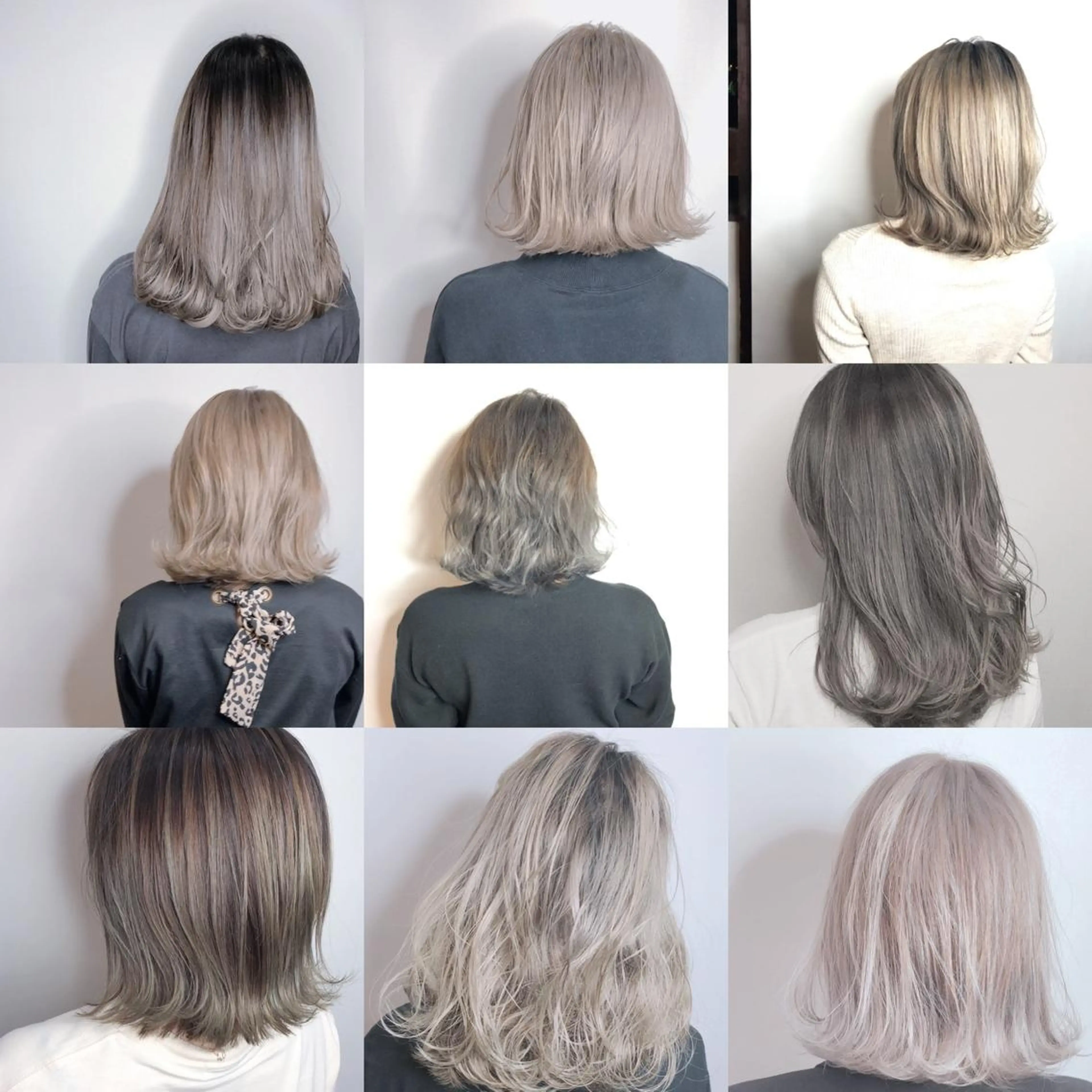 ミディアム カラー NINE＋/代表 ブリーチ特化型サロンのヘアスタイル