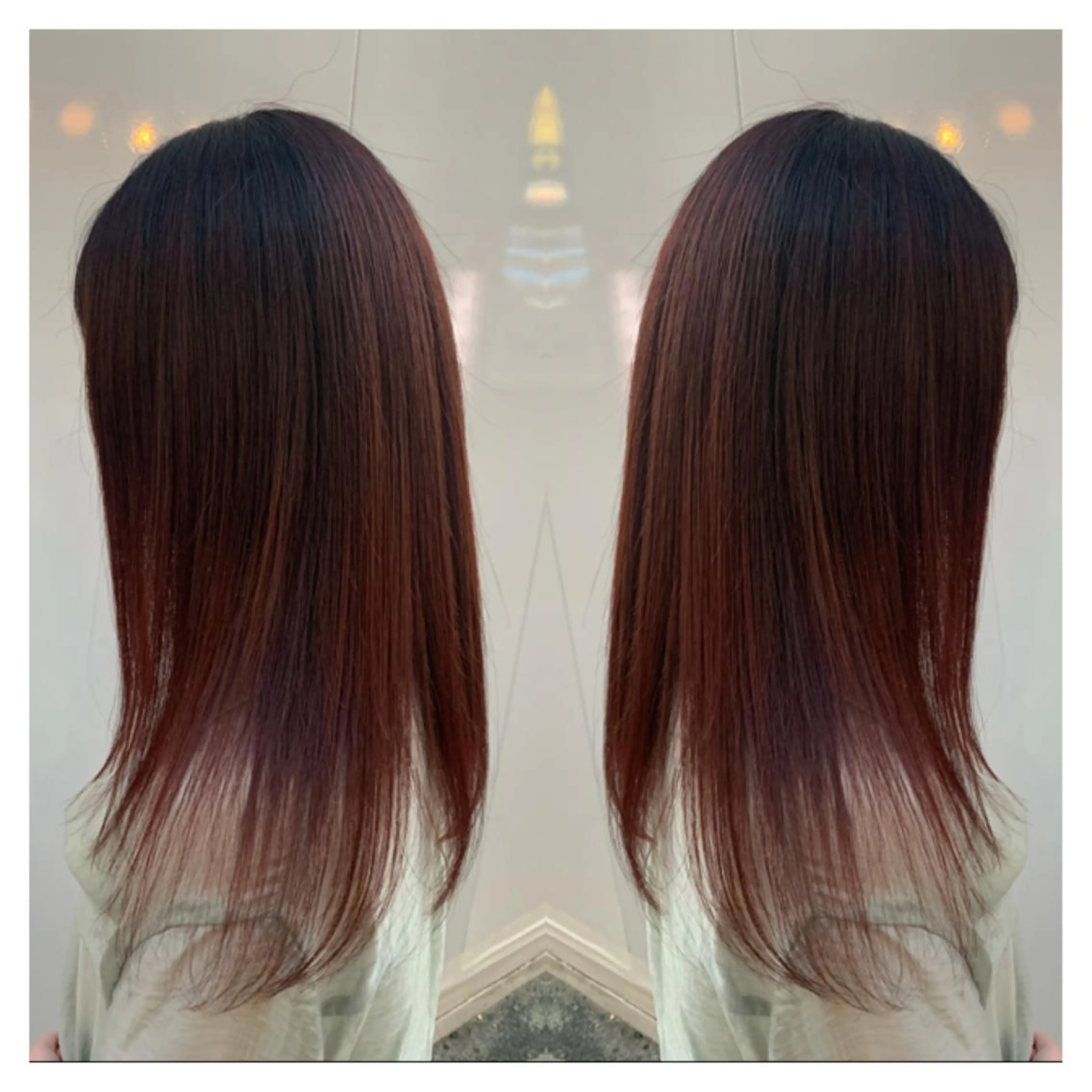 ロング カラー ヘアカラー トリートメント 村山 茉衣のヘアスタイル