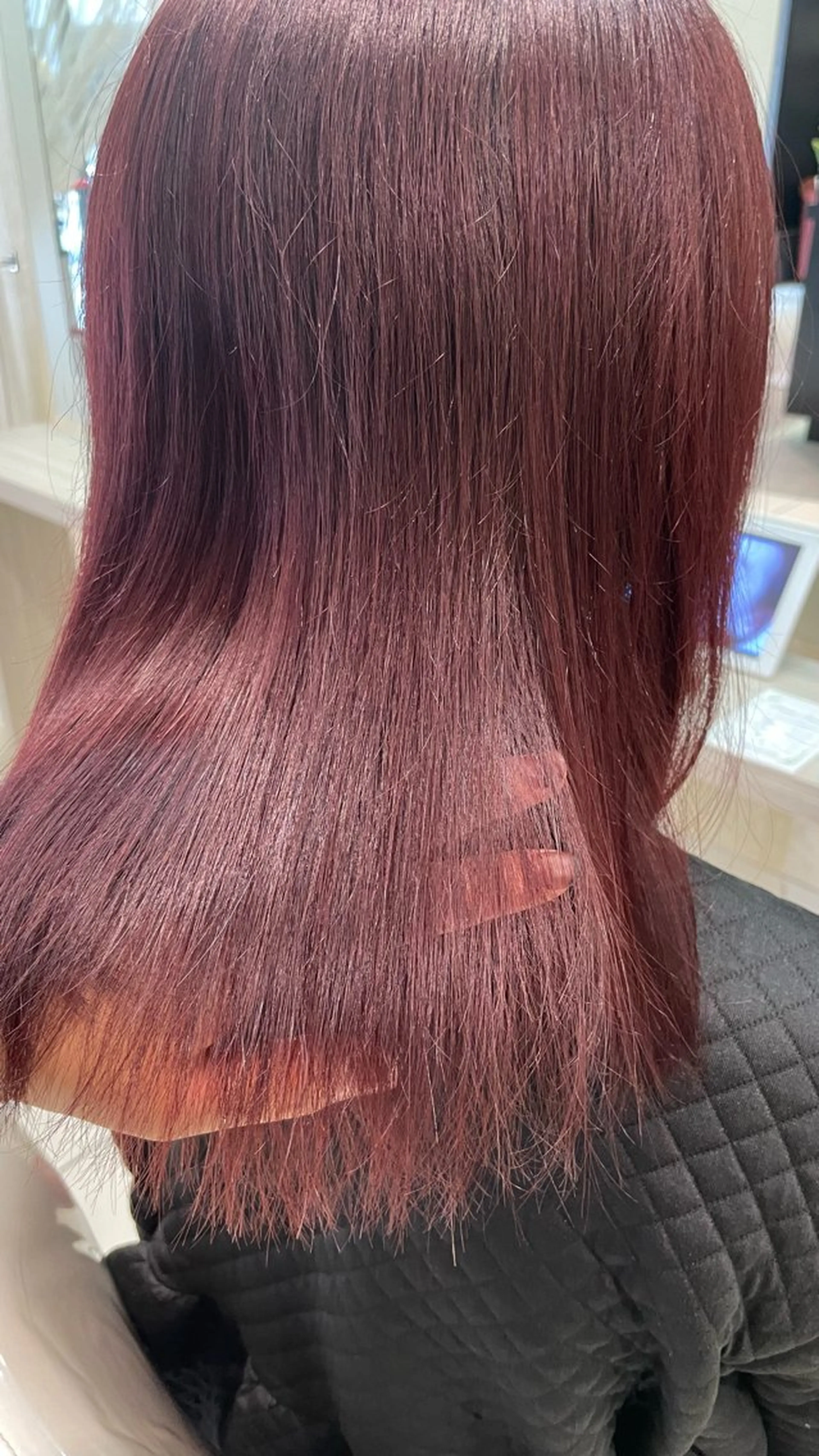 ミディアム カラー ブリーチ ダブルカラー ブリーチなしカラー ピンクカラー 🎨 SHIORI🥀のヘアスタイル