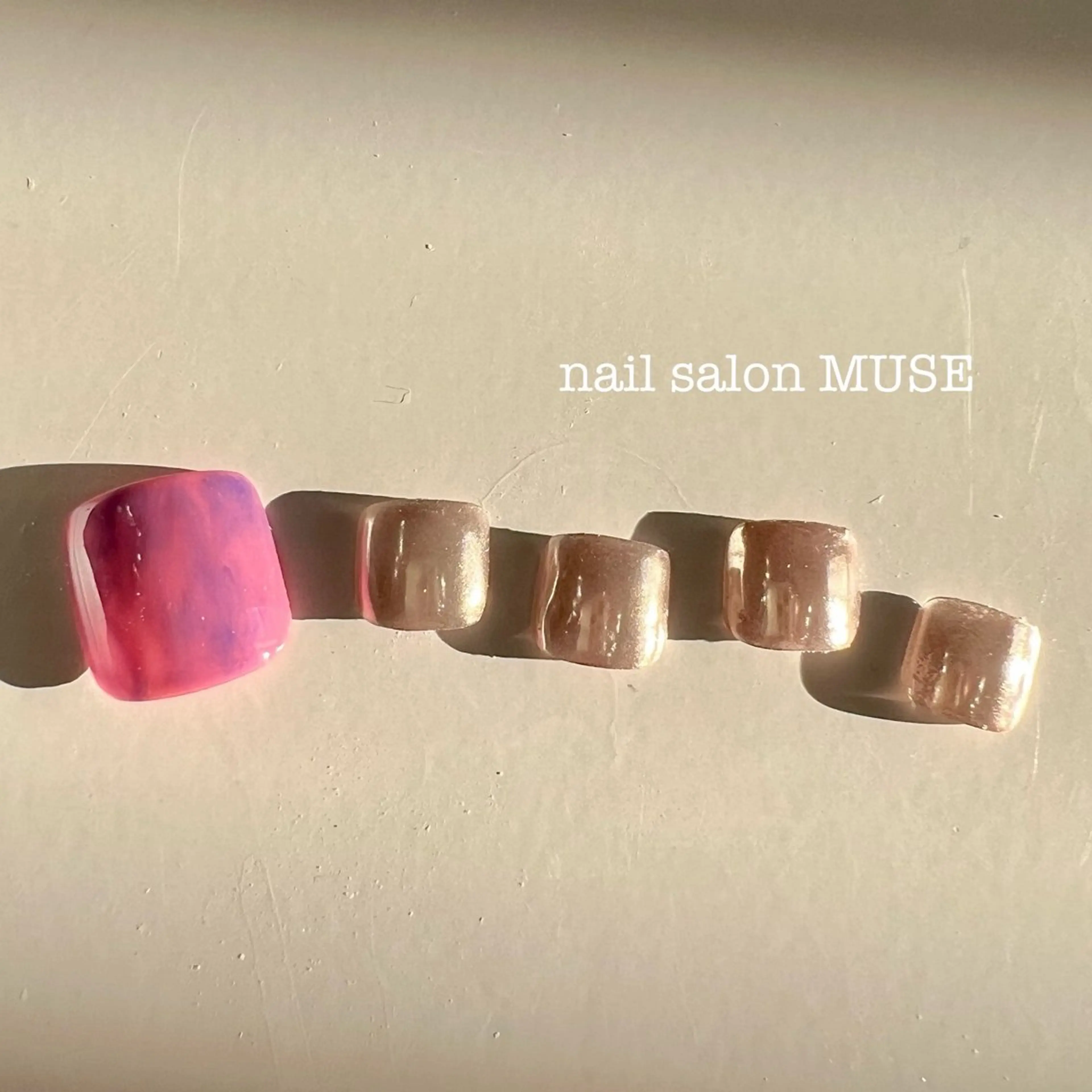 ネイル フットネイル ミラーネイル Nail Salon MUSE Taeのネイルデザイン