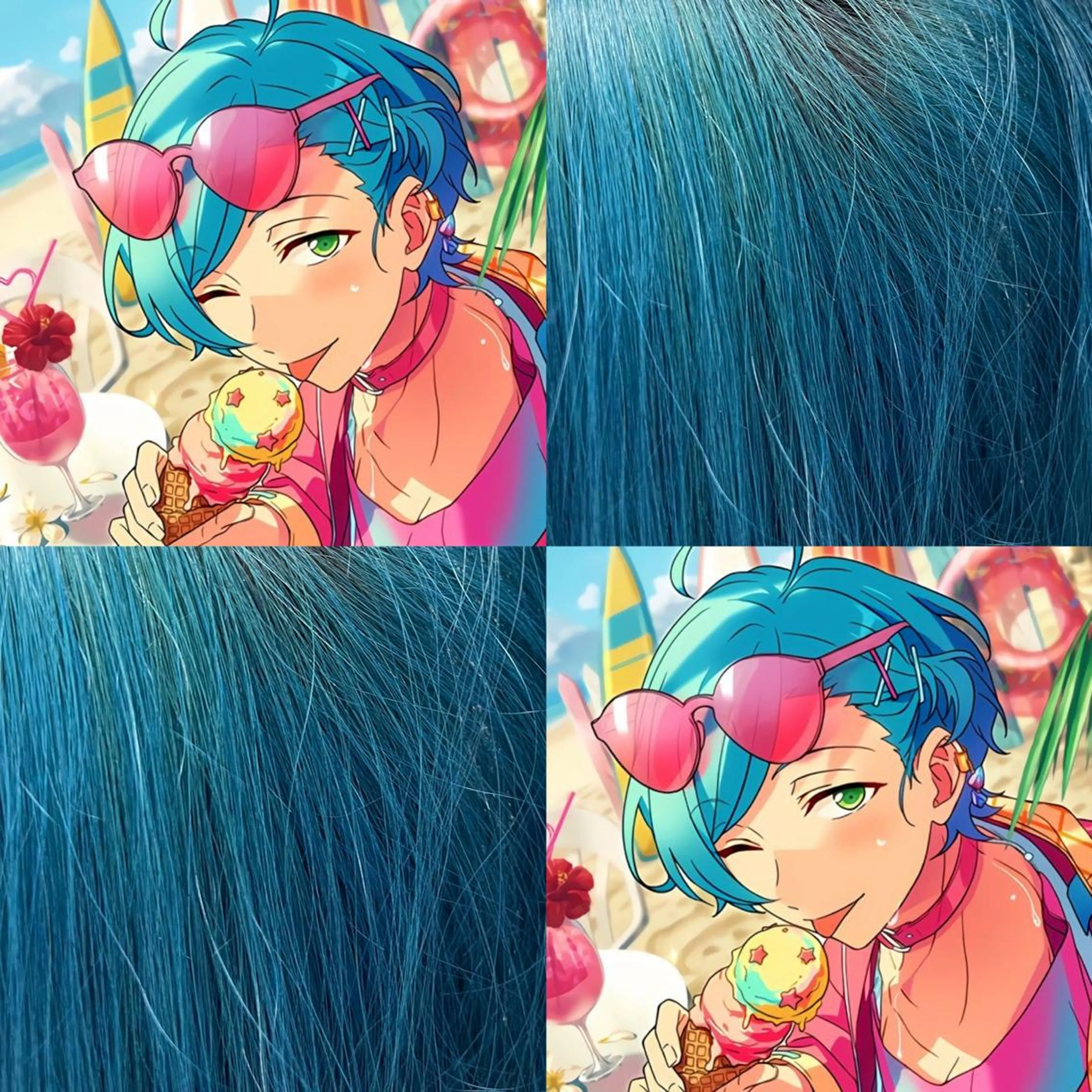 ロング カラー 𝘳𝘺𝘰𝘬𝘢 髪質改善／ブリーチのヘアスタイル