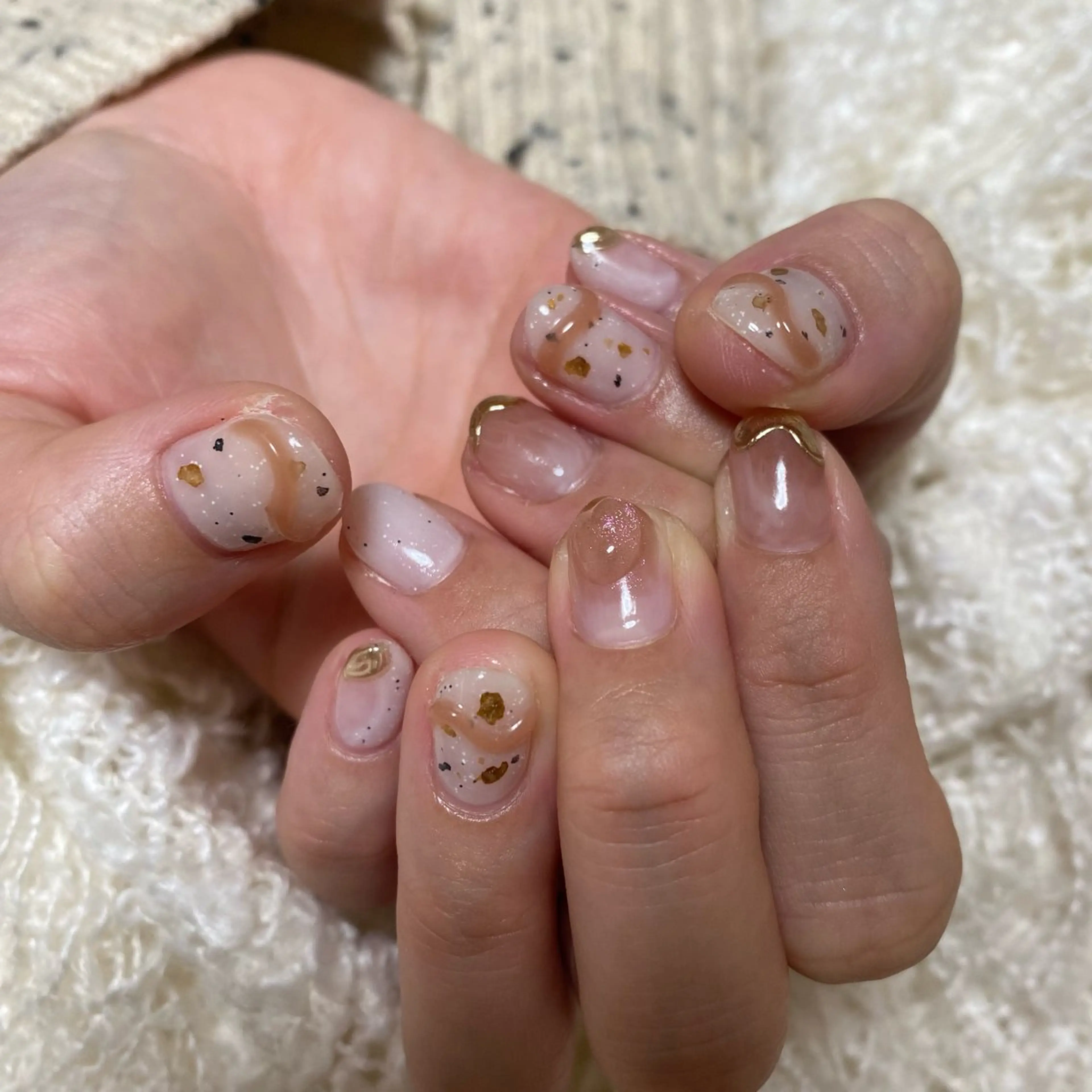 ネイル ニュアンスネイル 春ネイル Onul nailのネイルデザイン