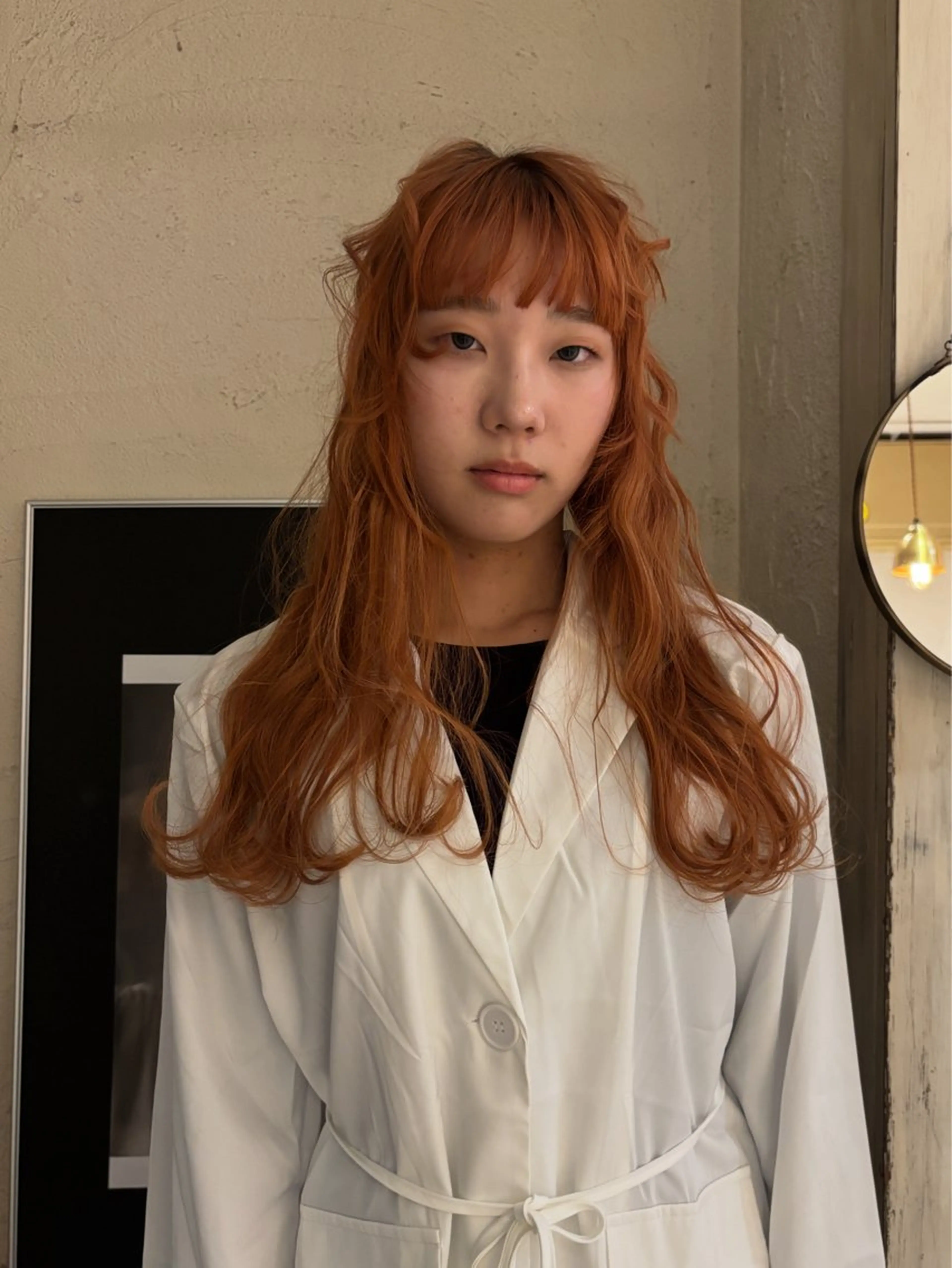 セミロング ヘアカラー トリートメント musiiik saya/今泉のヘアスタイル