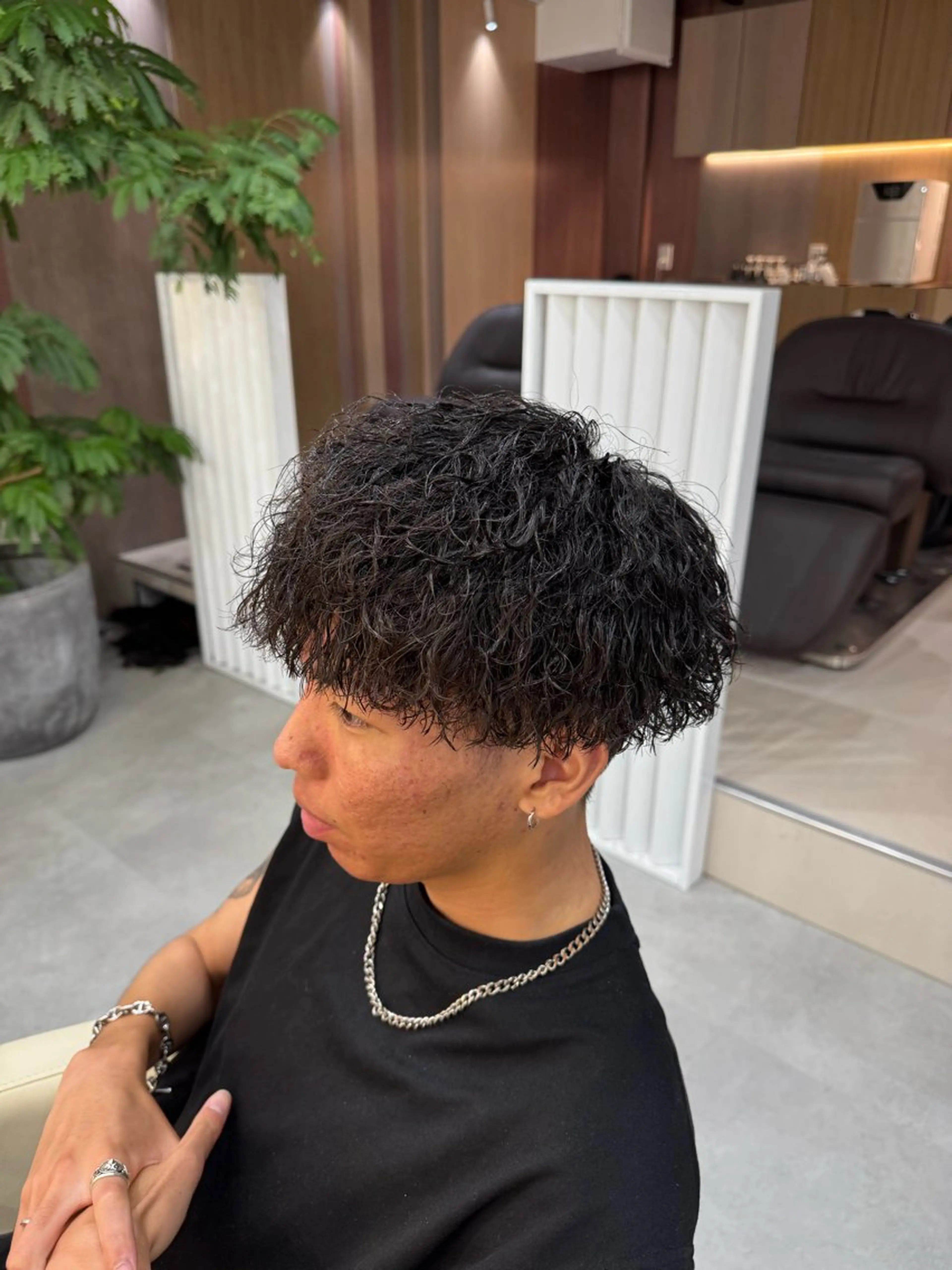 パーマ メンズ カット パーマ 山下 光太郎のヘアスタイル