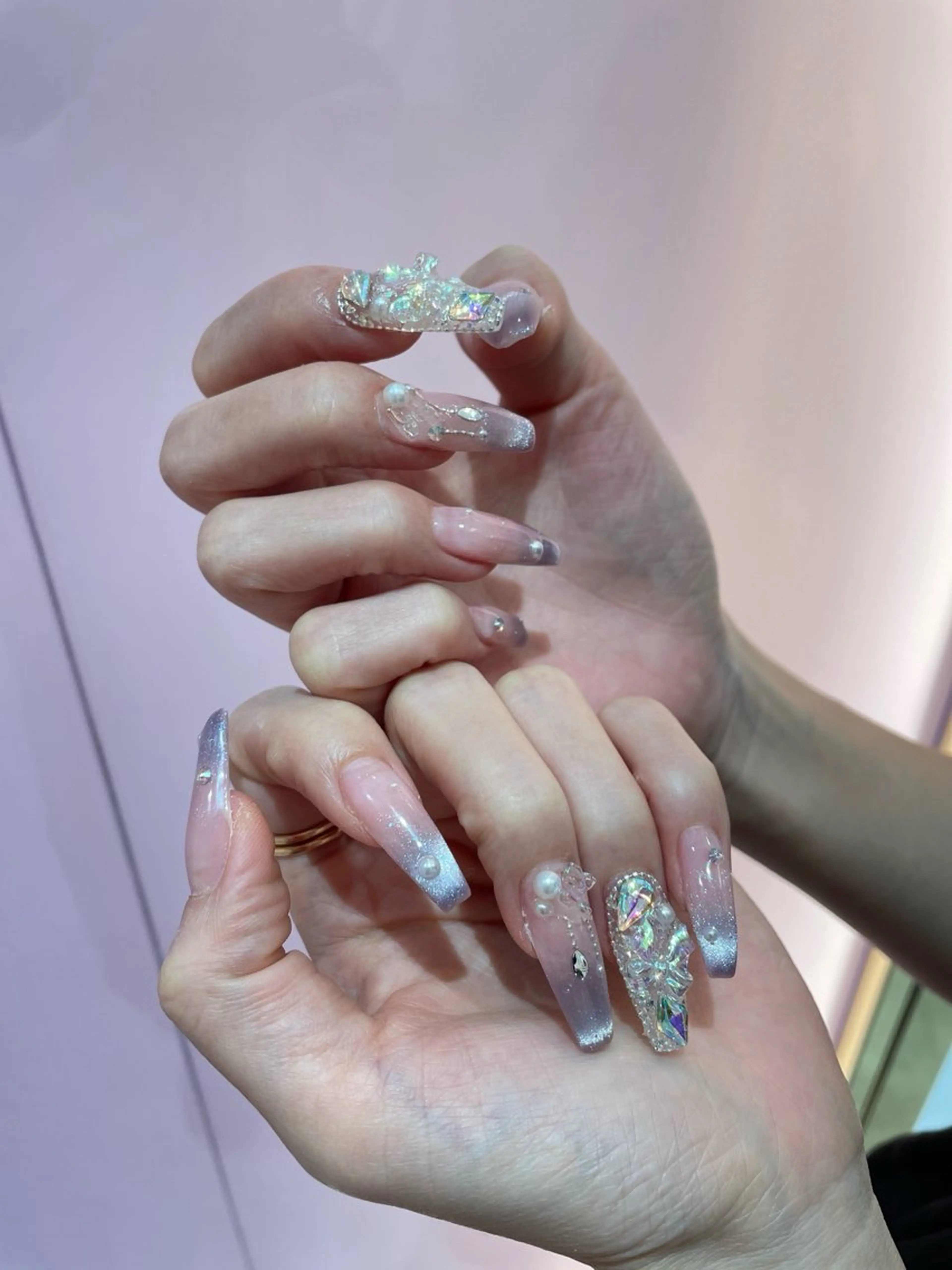 ネイル ロングネイル 持ち込み ネイルサロン Lancilのネイルデザイン