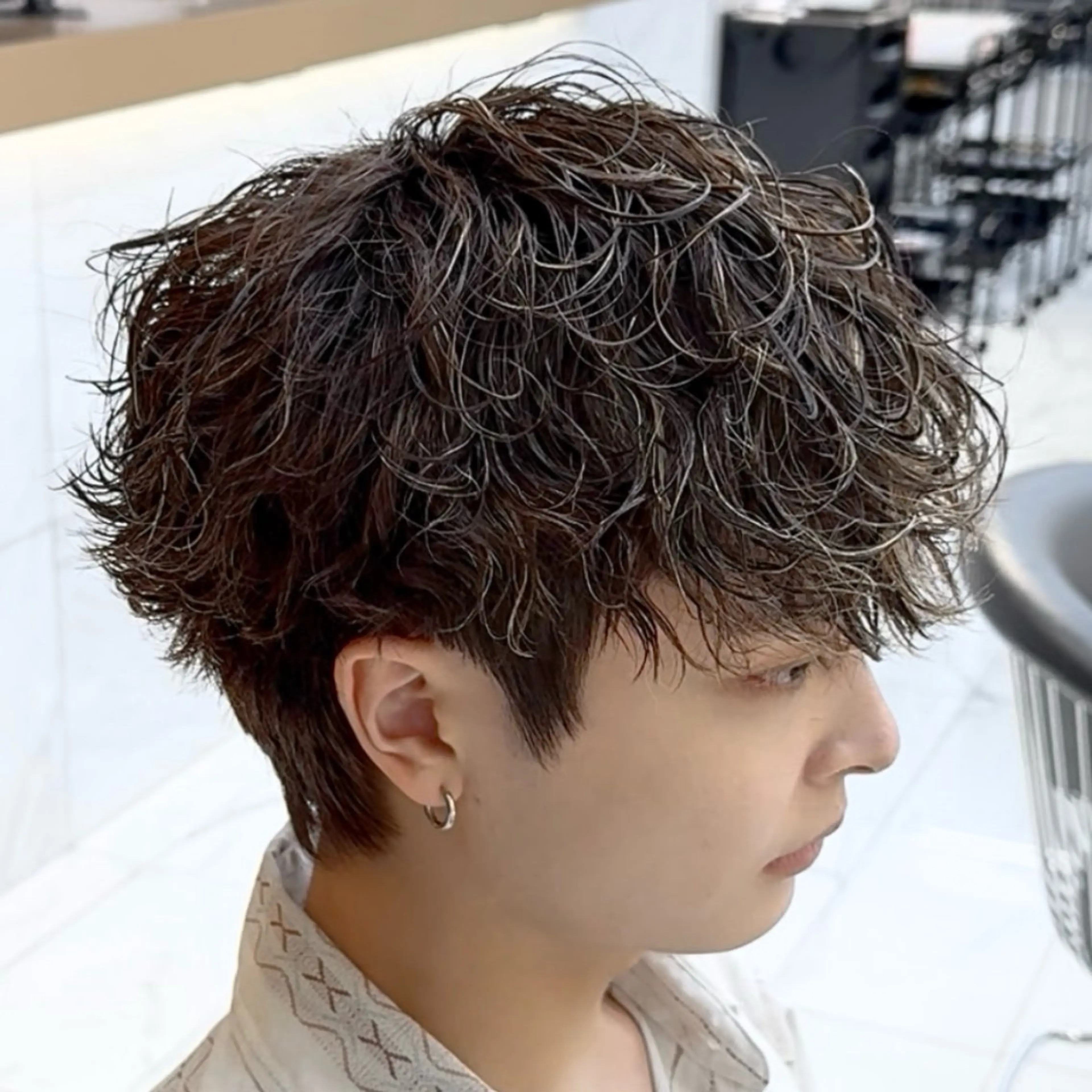 メンズカット＋スペインカールの写真