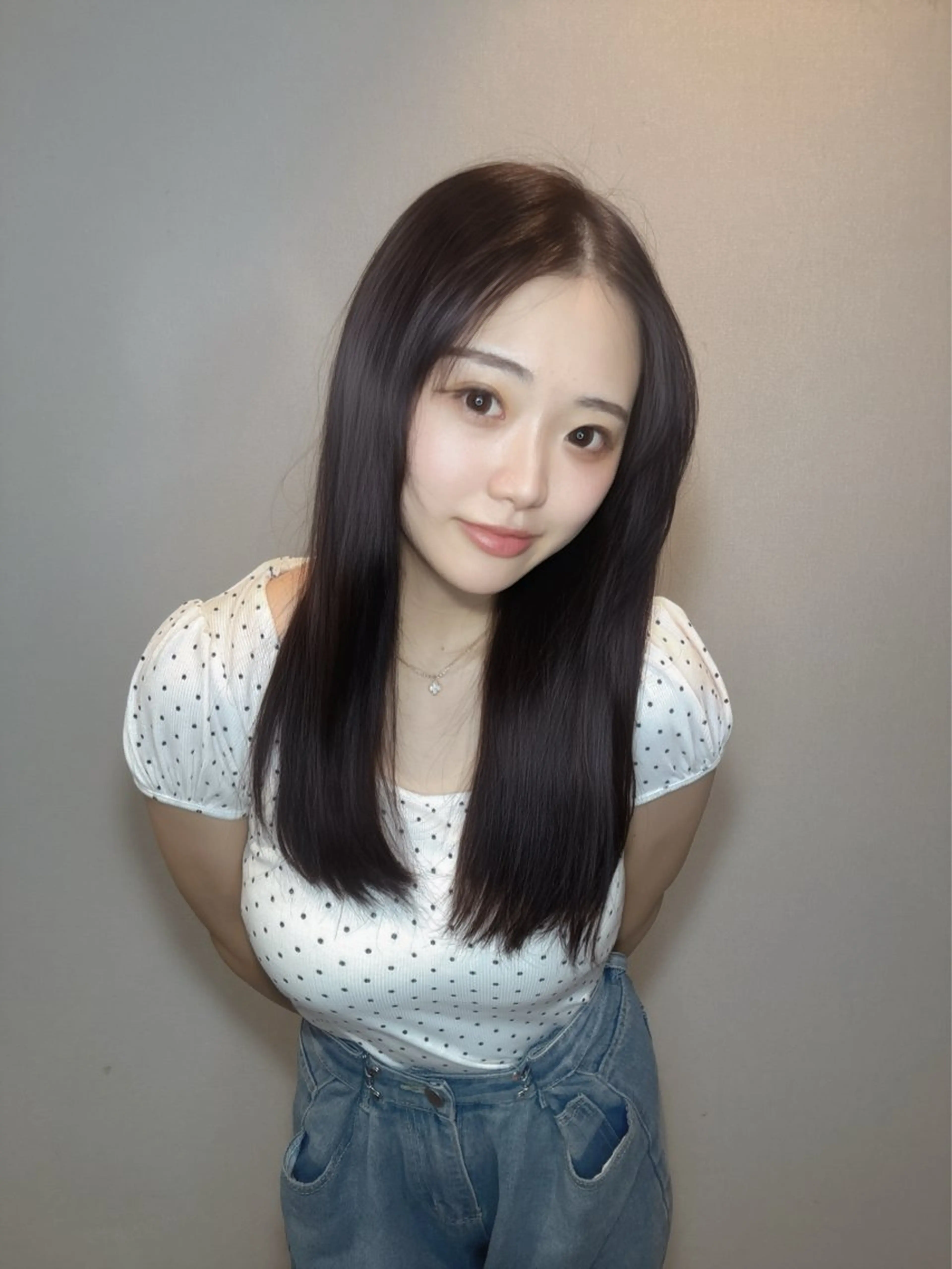 ミディアム ヘアカラー トリートメント 髪質改善/shuki 韓国/代表取締役のヘアスタイル