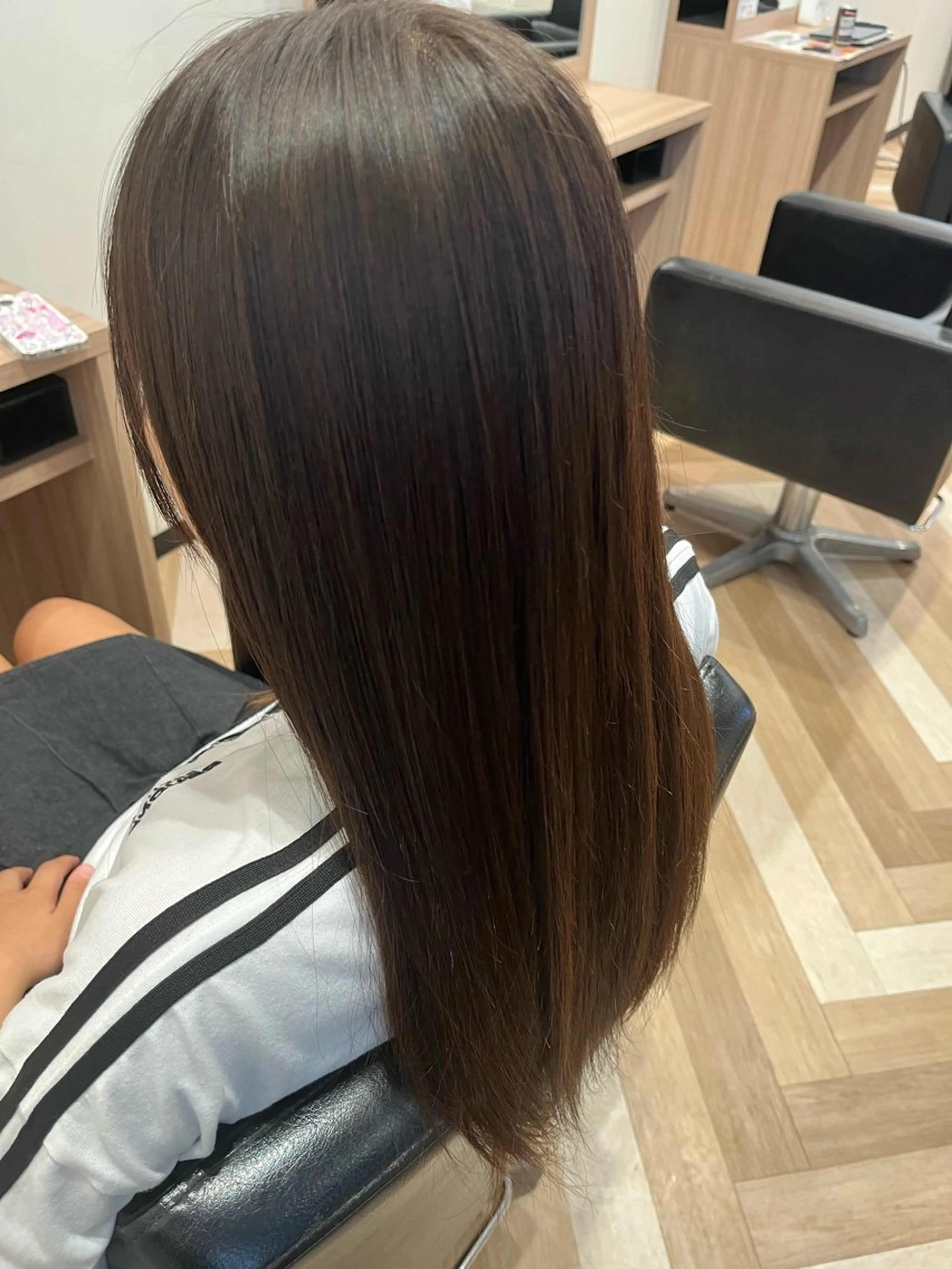 ロング 縮毛矯正 新規様限定クーポン有 田中 俊輔のヘアスタイル