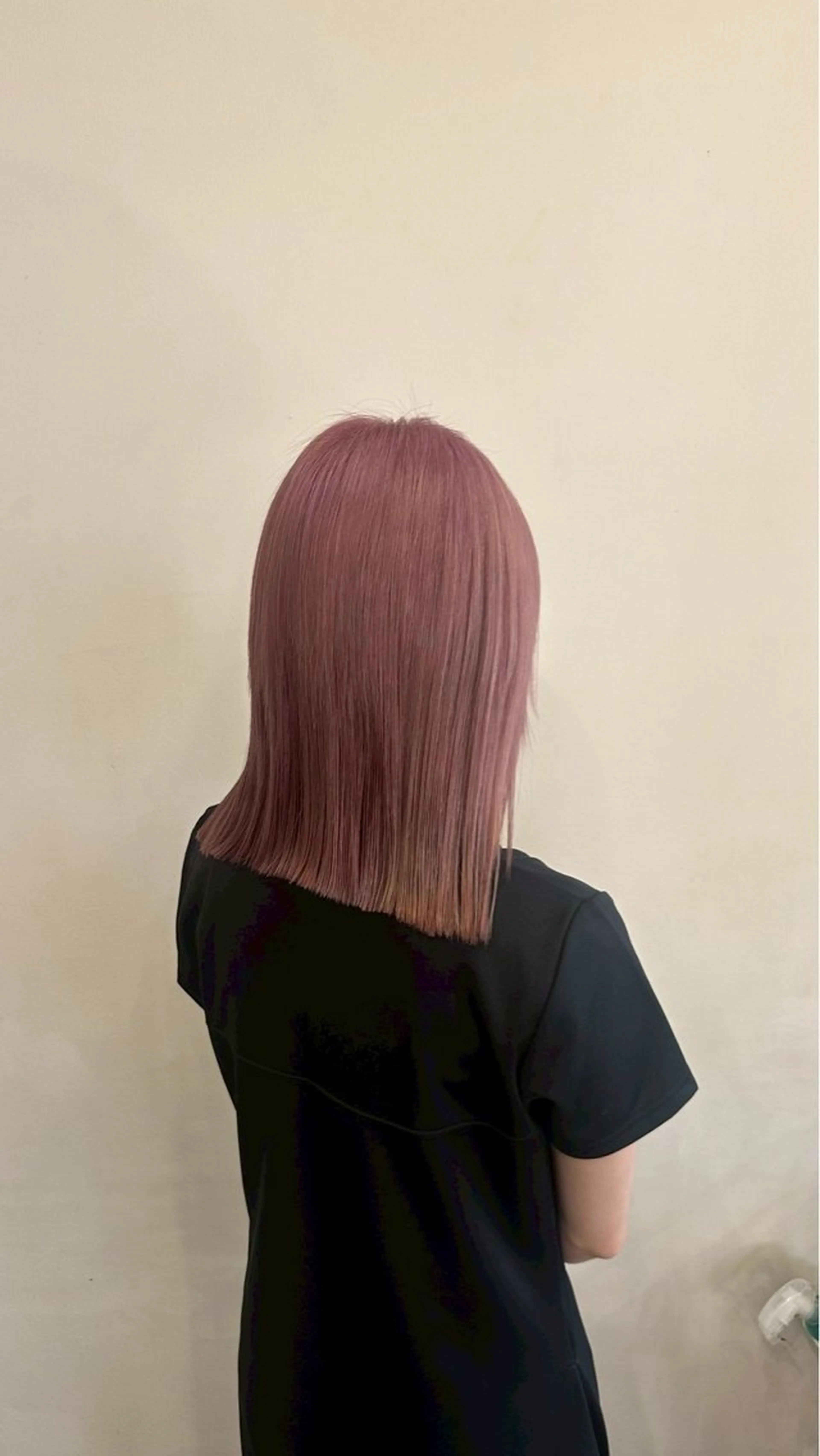 ミディアム ルプラボウ/ぴーす/ 縮毛矯正のヘアスタイル