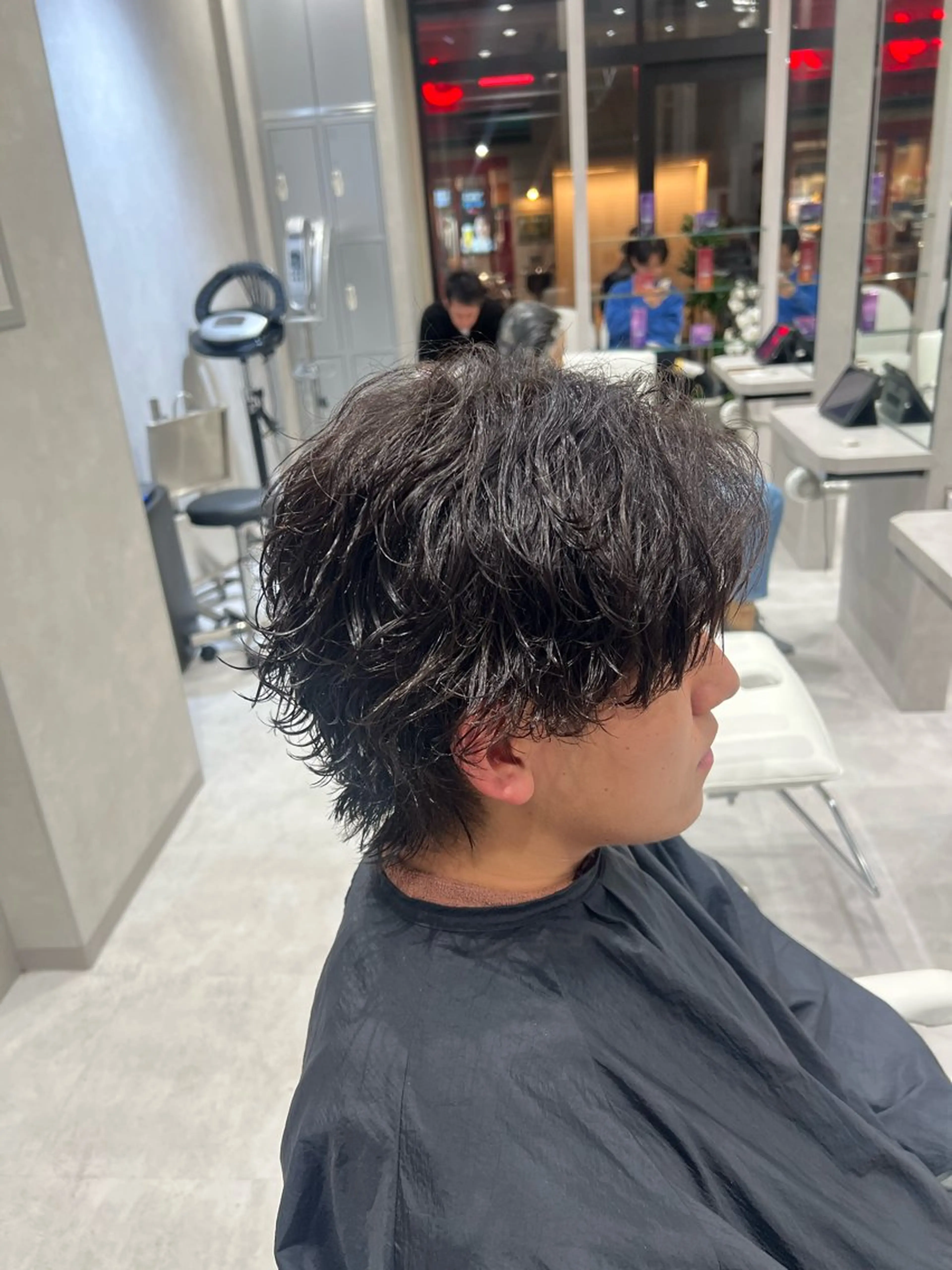 パーマ メンズ カット パーマ SENA 再現性 パーマと縮毛矯正のヘアスタイル