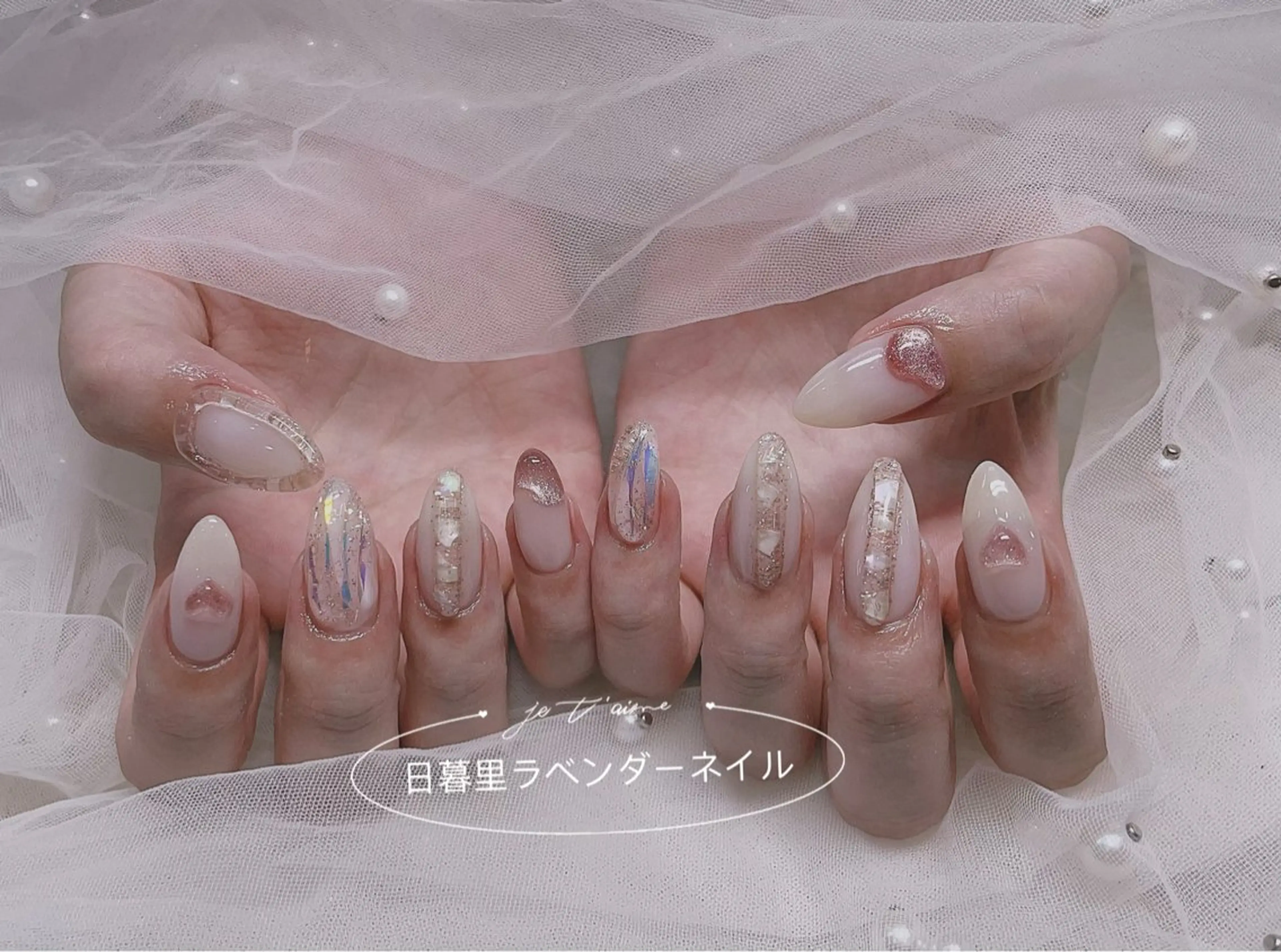 ネイル フラッシュネイル フットネイル フレンチネイル ジェルネイル 韓国ネイル lavender所属・日暮里2 lavenderのネイルデザイン