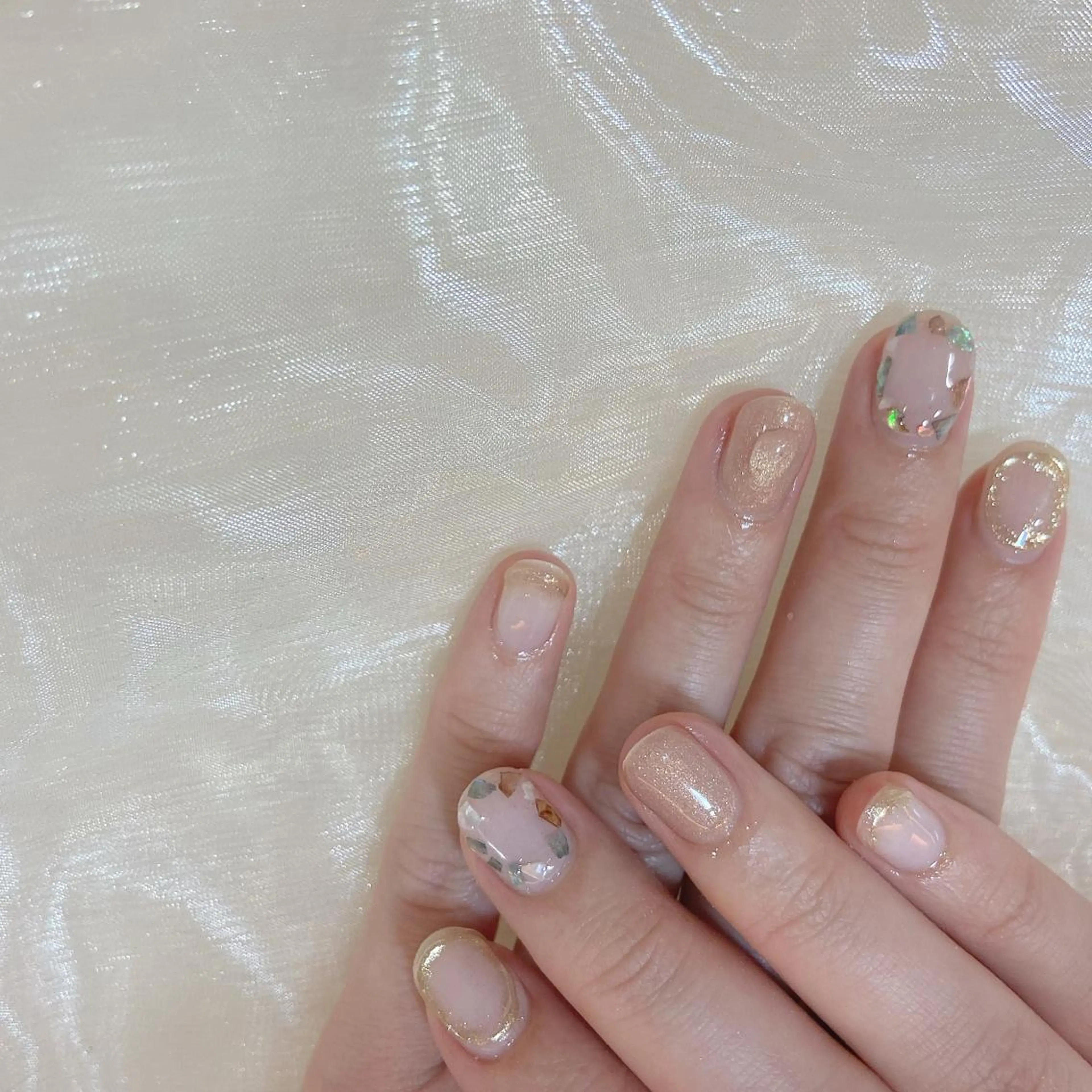 ネイル ハンドネイル 𝕄𝕚𝕪𝕦🤍 自由が丘⌇パラジェルのネイルデザイン