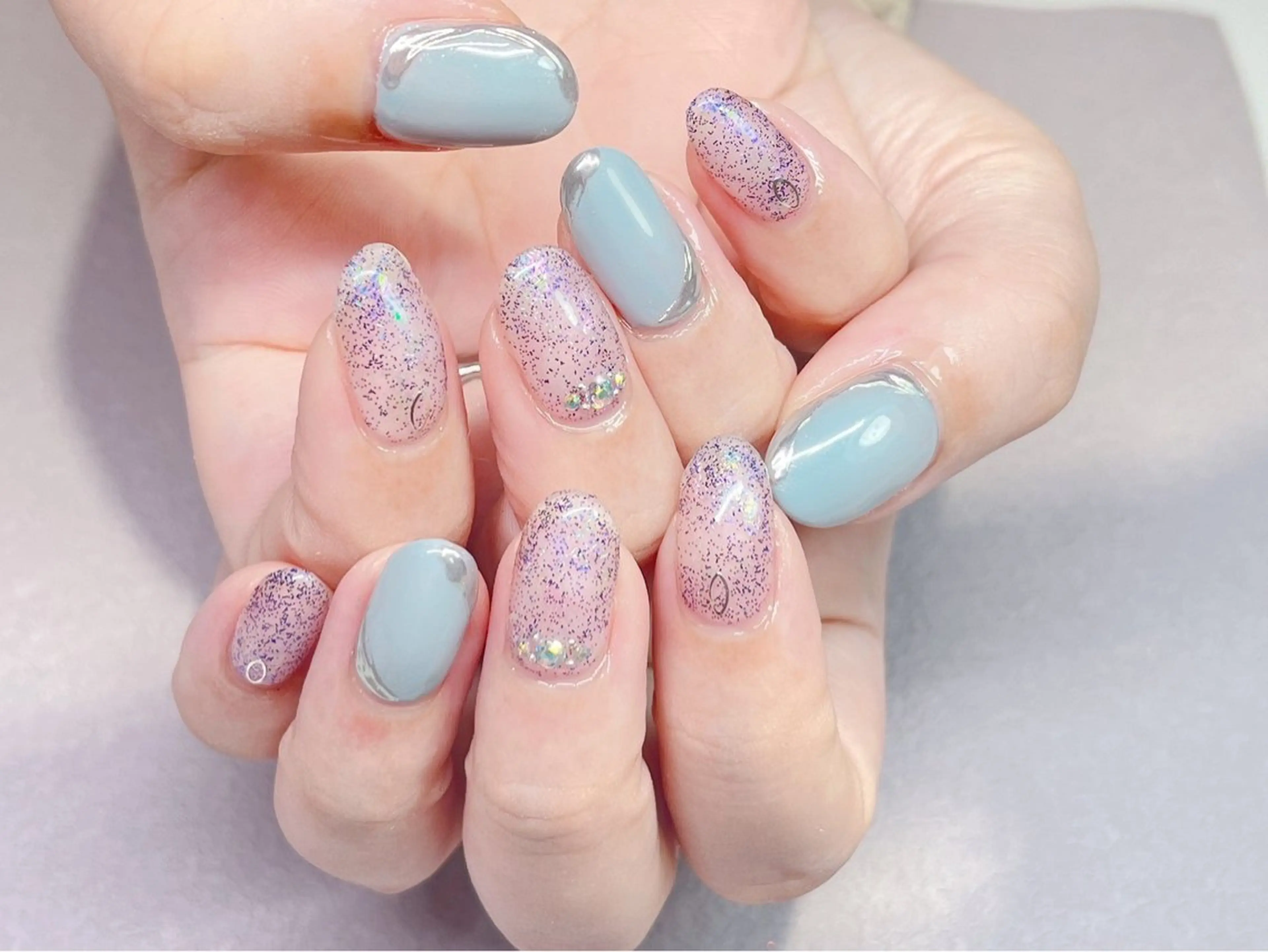 ネイル アニマル柄 フットネイル ジェルネイル マグネットネイル マットネイル ネイルサロン パールのネイルデザイン