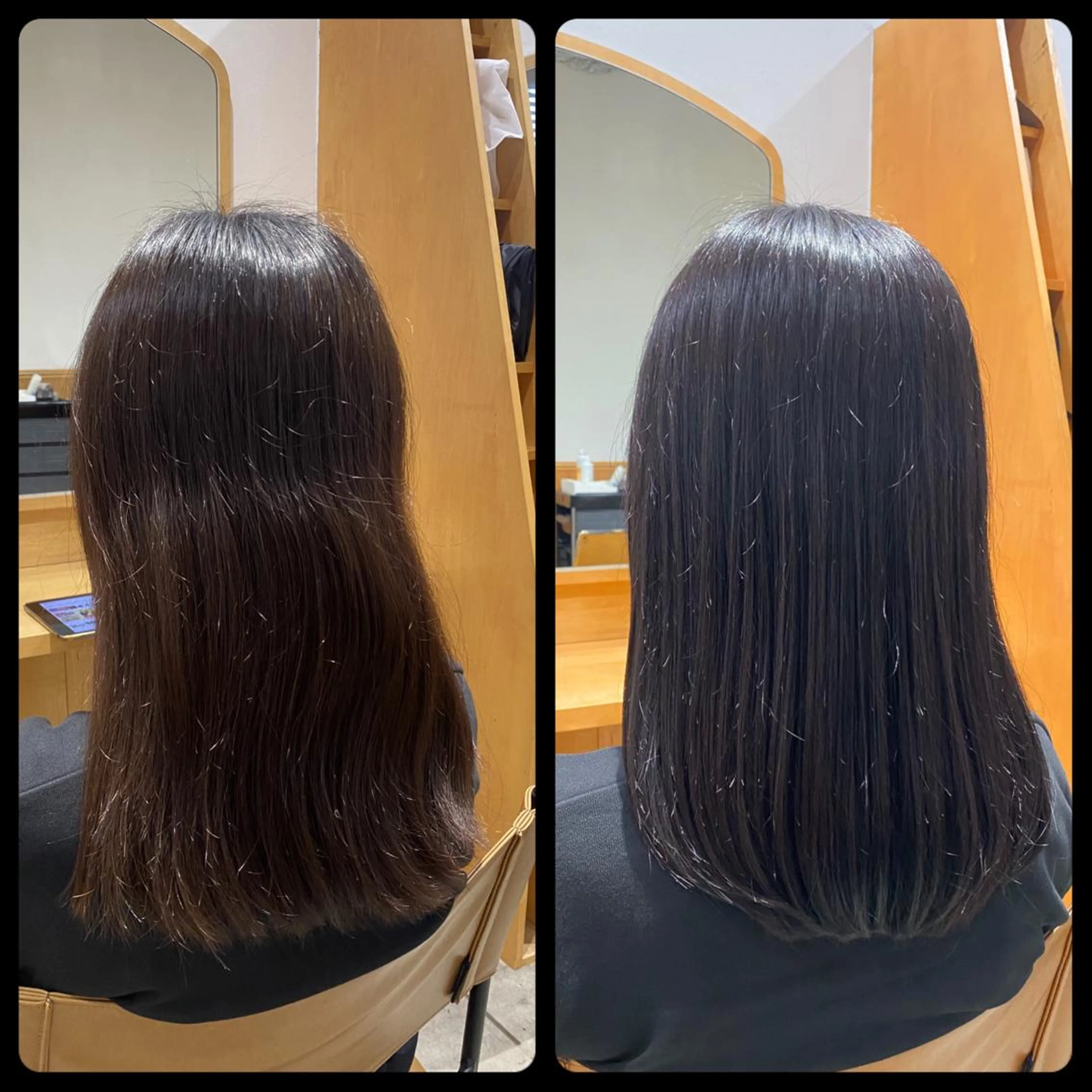 セミロング カット ヘアカラー トリートメント AMPHITOKYO 平林のヘアスタイル