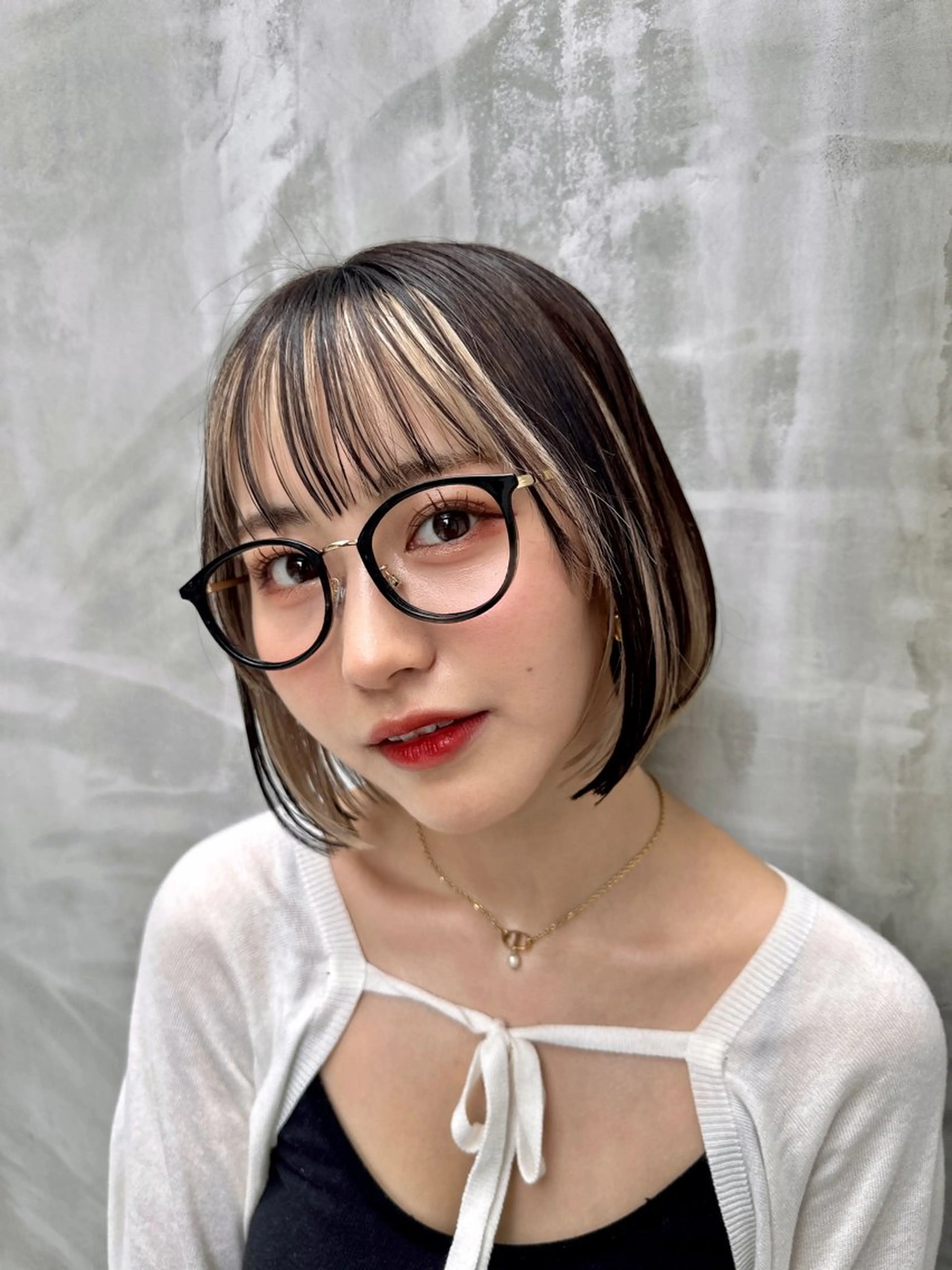 ミディアム カット ヘアカラー トリートメント ❣️心斎橋髪質改善 鈴木佑弥❣️のヘアスタイル