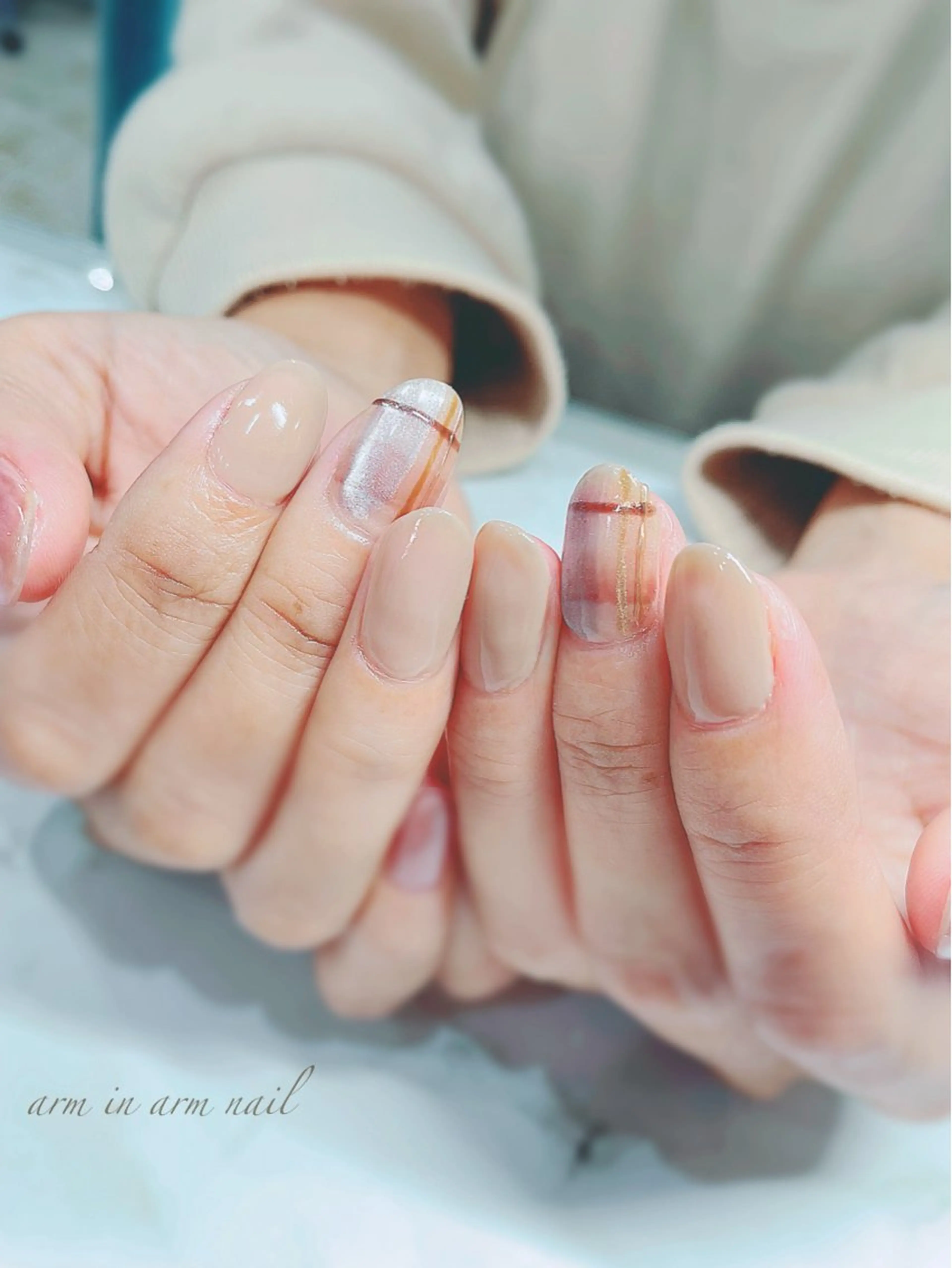ネイル arm in arm ︎✿Yamamotoのマツエク・マツパデザイン