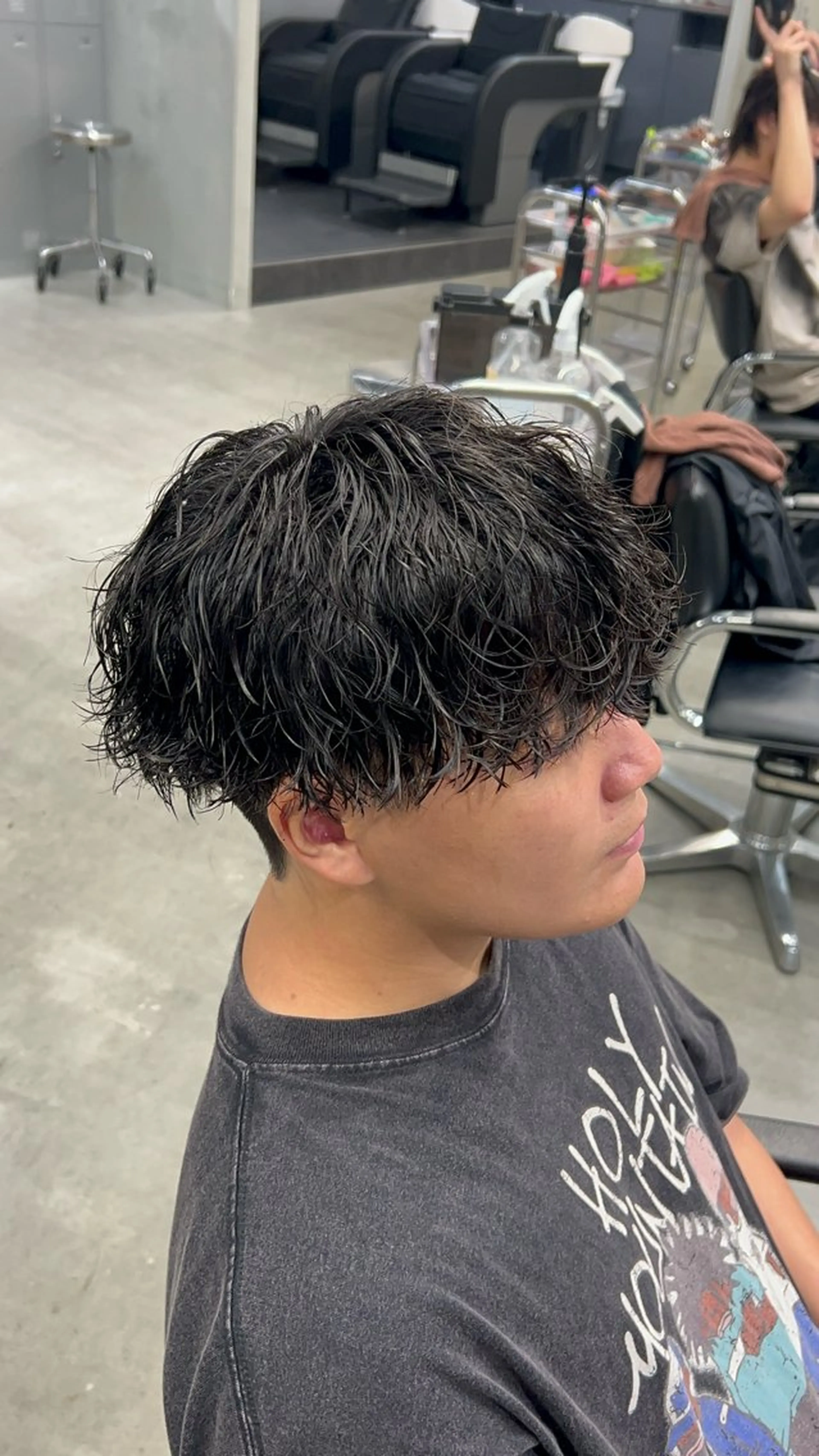 パーマ メンズ 藤平海音/fifth PARKのヘアスタイル