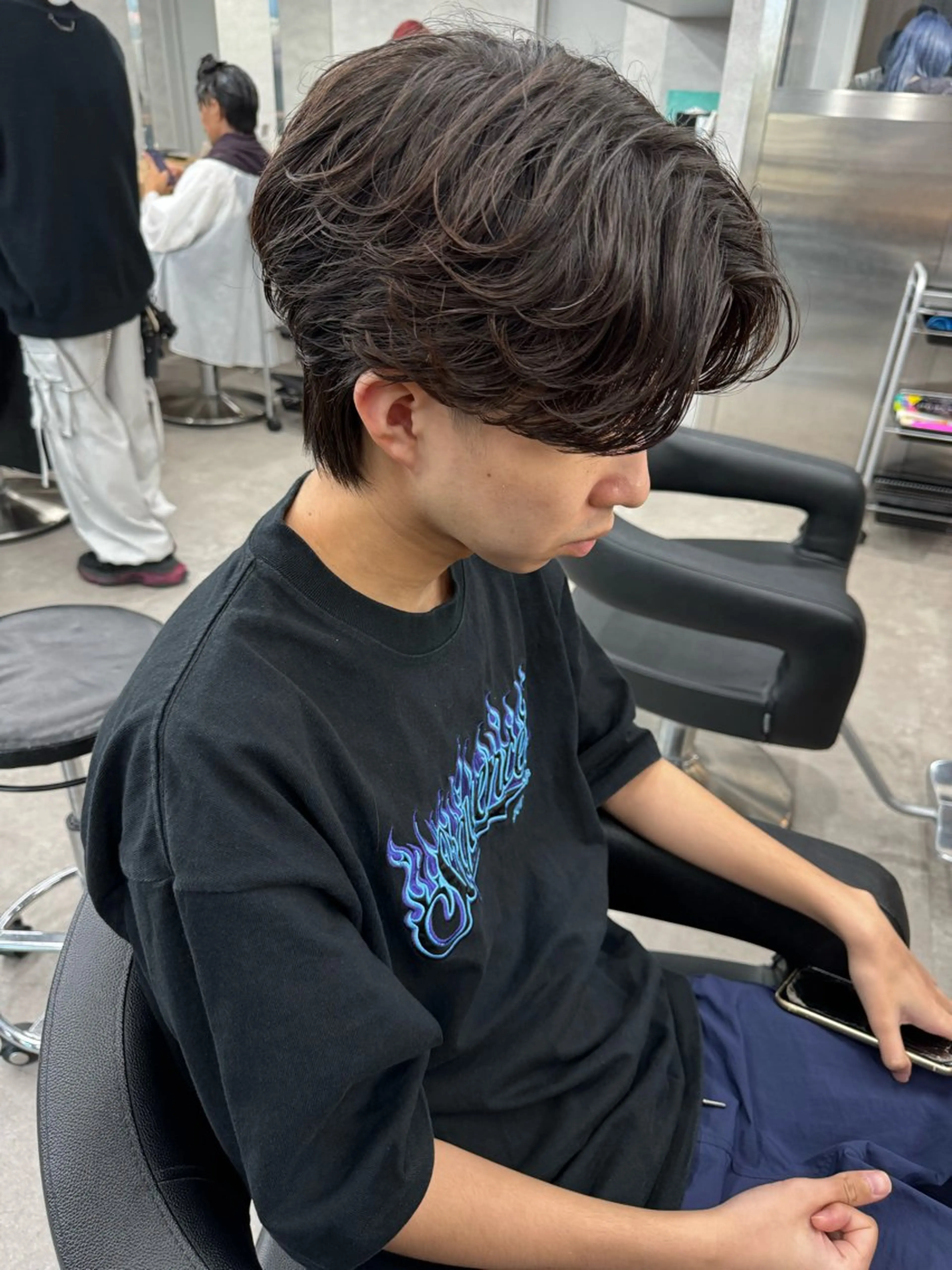 パーマ メンズ カット パーマ 【渋谷メンズ特化】 🔥BLUCK🔥のヘアスタイル