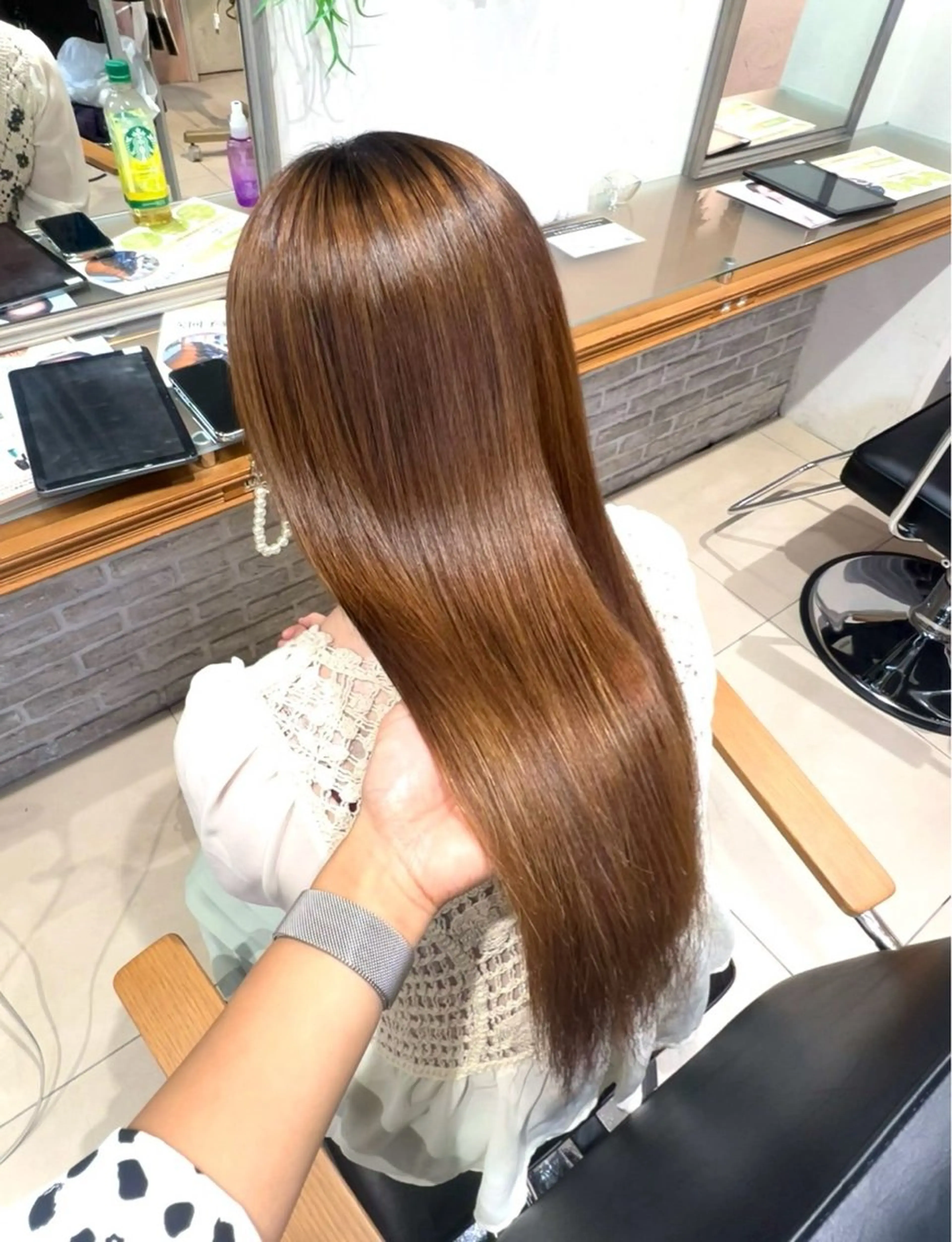 ロング 韓国風カラー/ グレージュ/夏凜のヘアスタイル