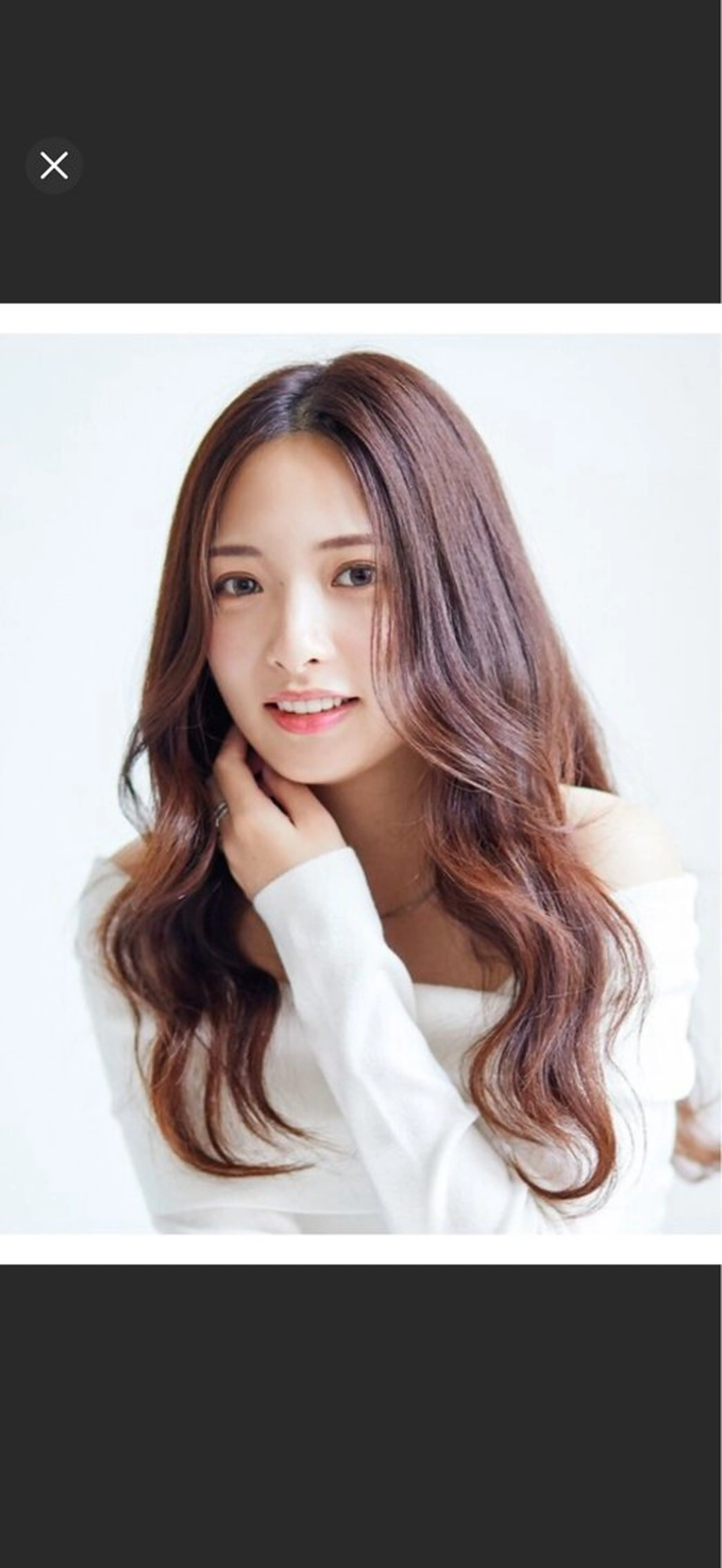 セミロング カット パーマ あらい みゆのヘアスタイル