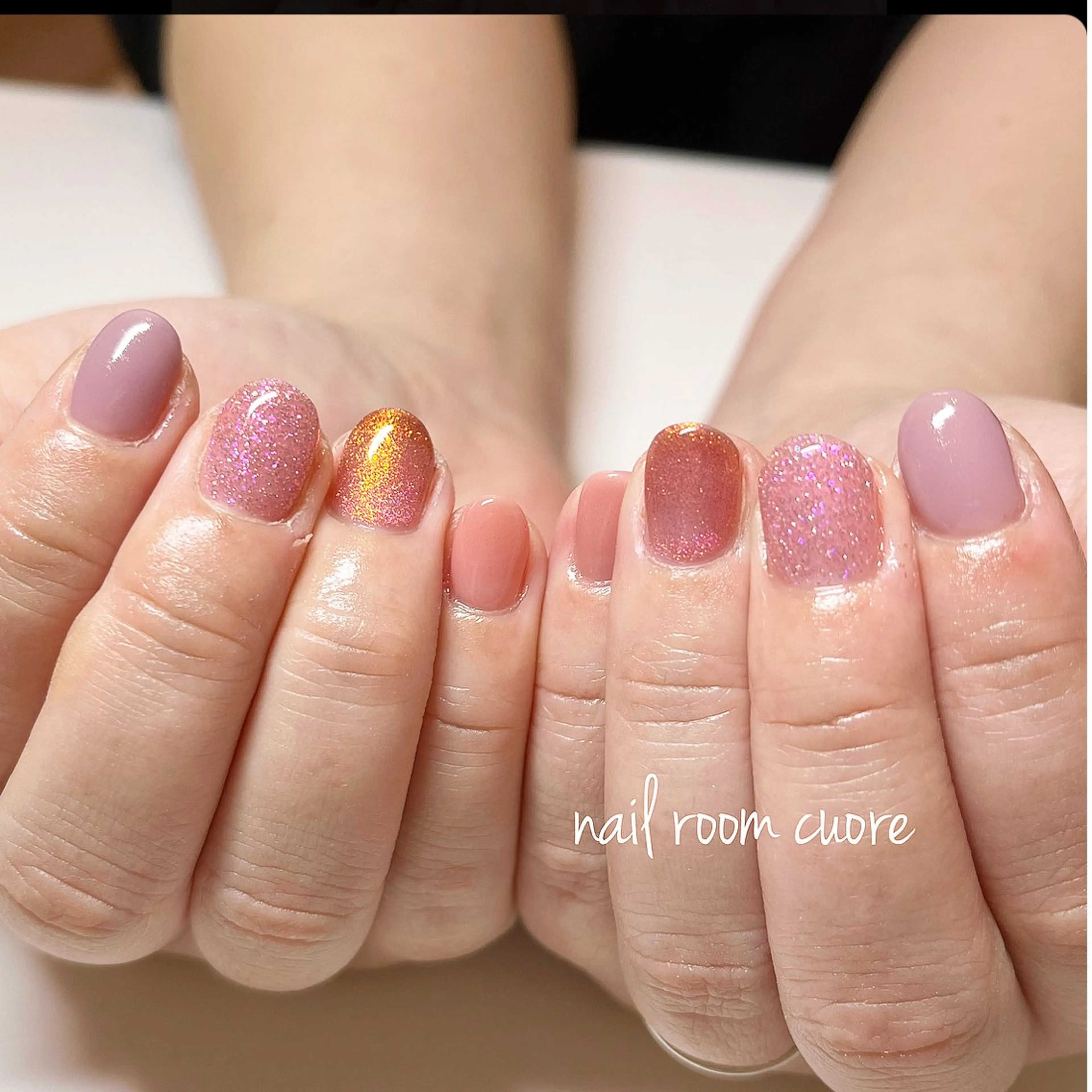 ネイル ピンク nail room  cuore所属・松尾 典子のネイルデザイン