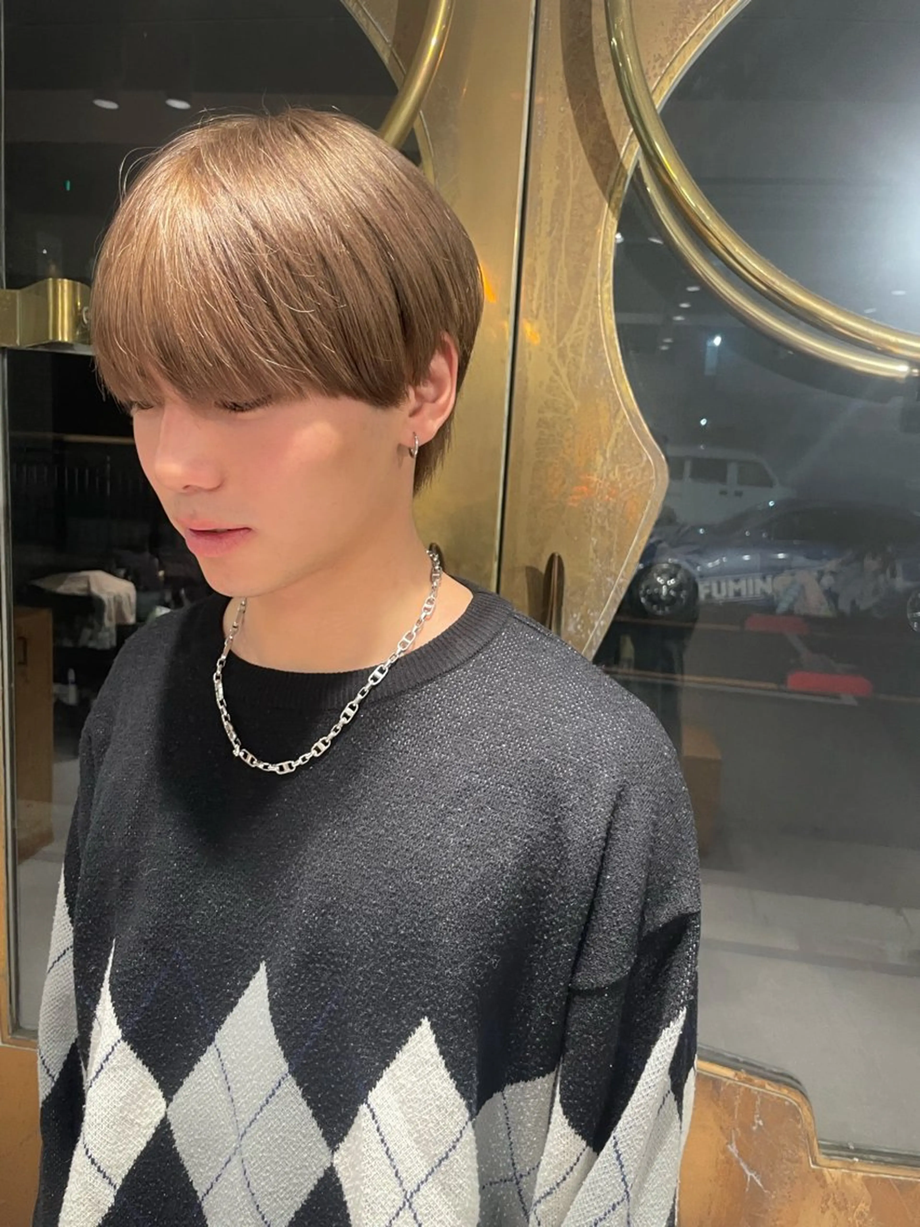 ショート カラー メンズ カット ヘアカラー トリートメント メンズNO.1口コミ 高評価🟡三澤拓海✅のヘアスタイル