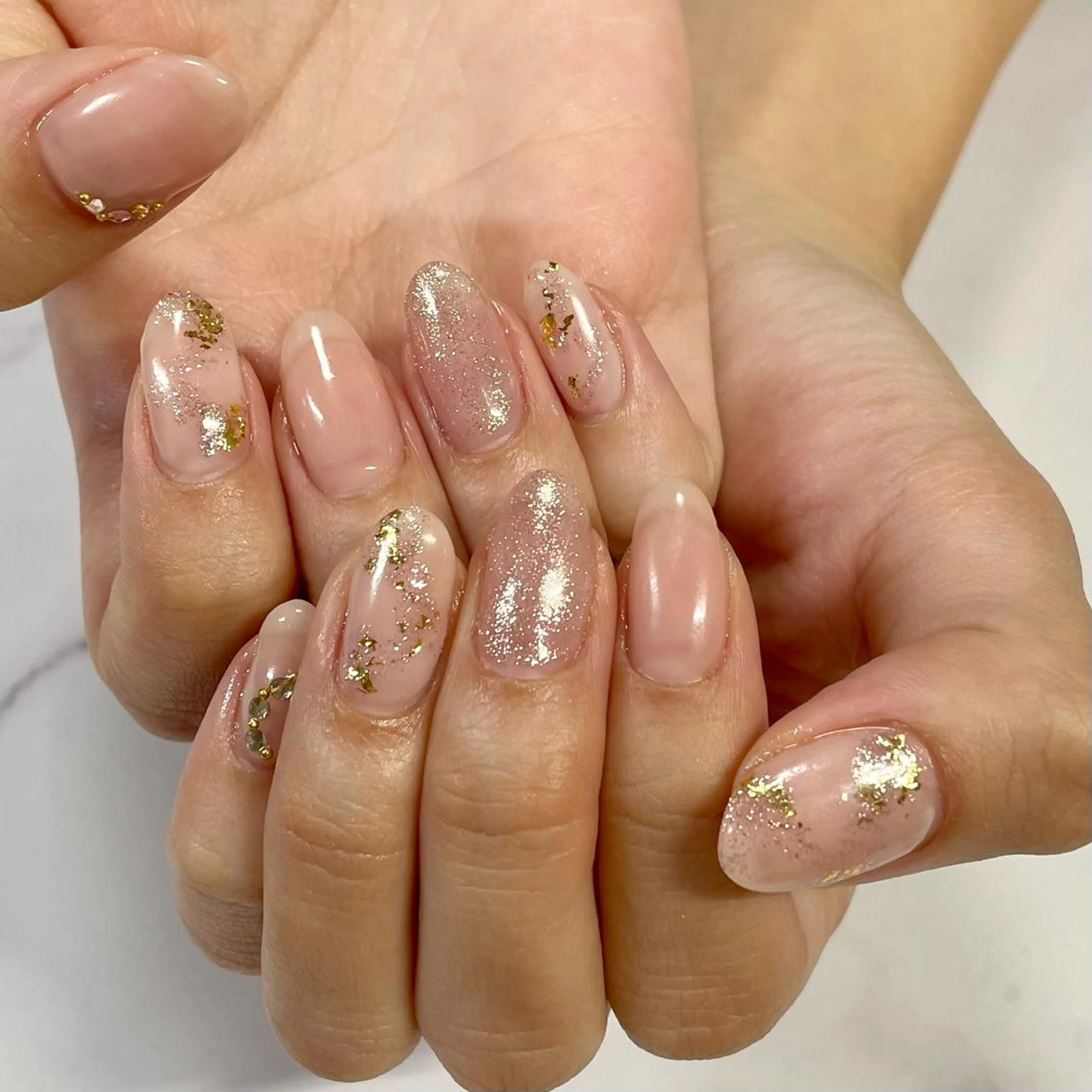 ネイル オフィスネイル 奥園 良恵のネイルデザイン