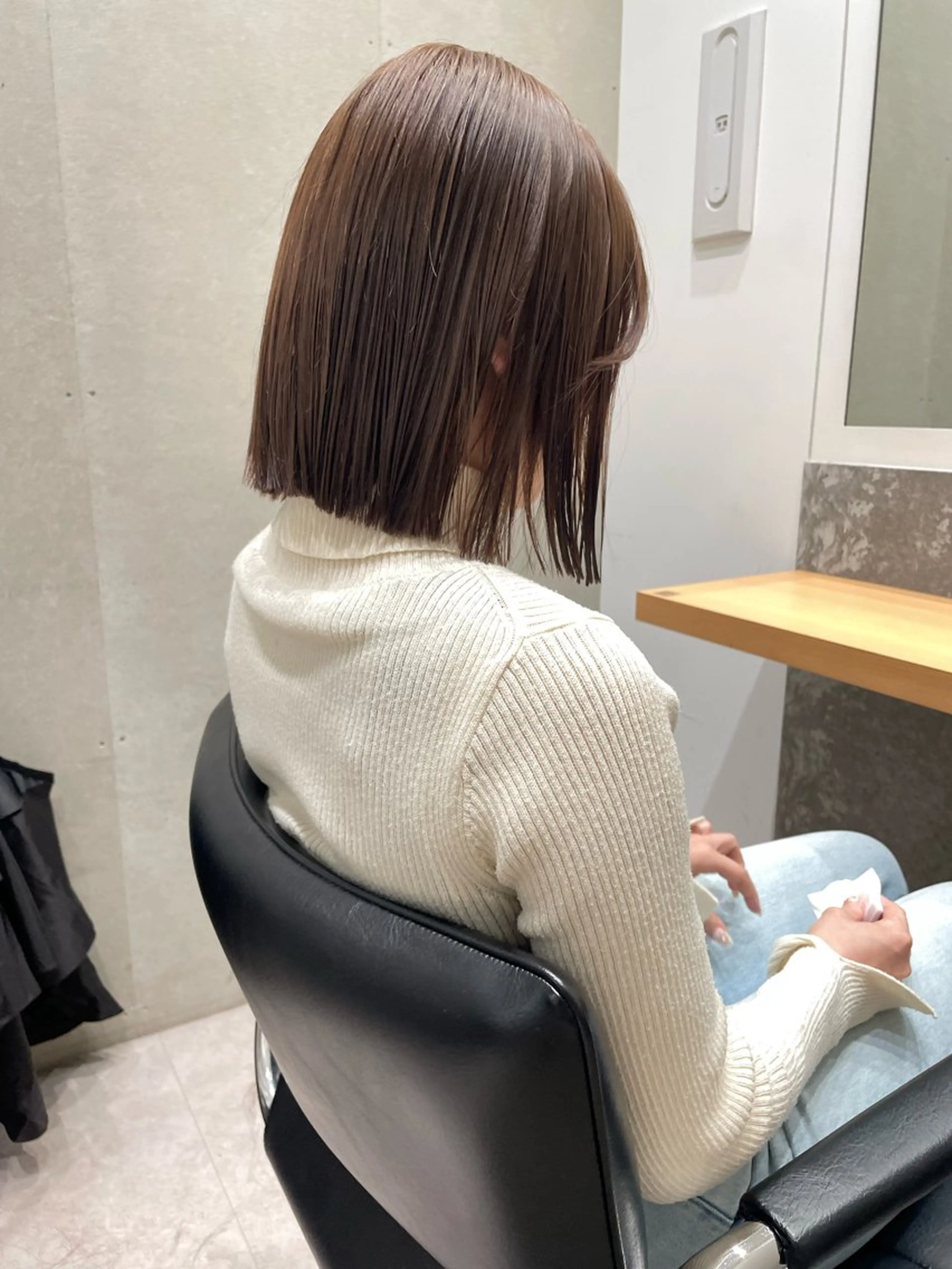 ミディアム カラー カット ヘアカラー 小坂 郁美のヘアスタイル