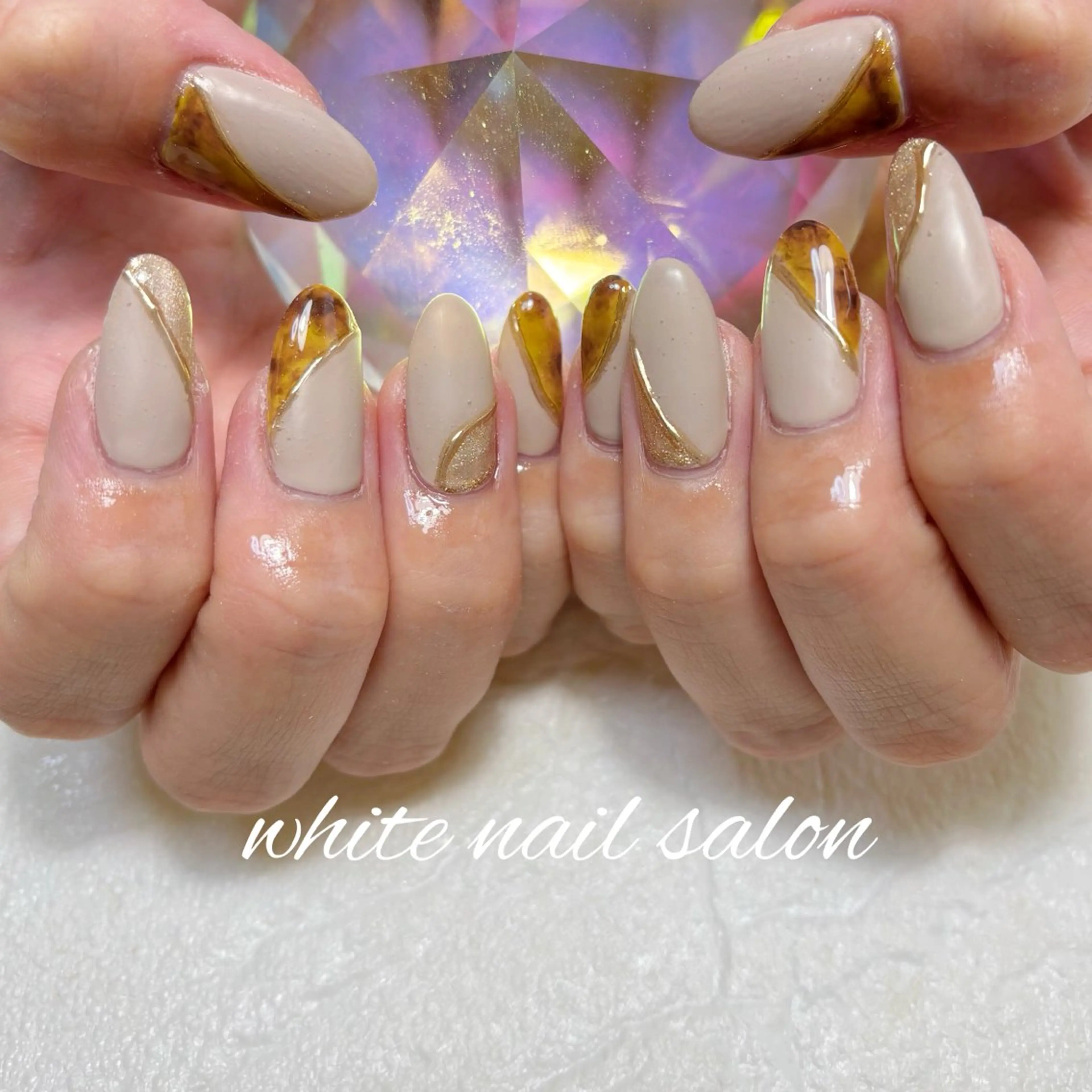 ネイル フットネイル ラメ(グリッター) 持ち込み ハンドネイル white nail salonのネイルデザイン