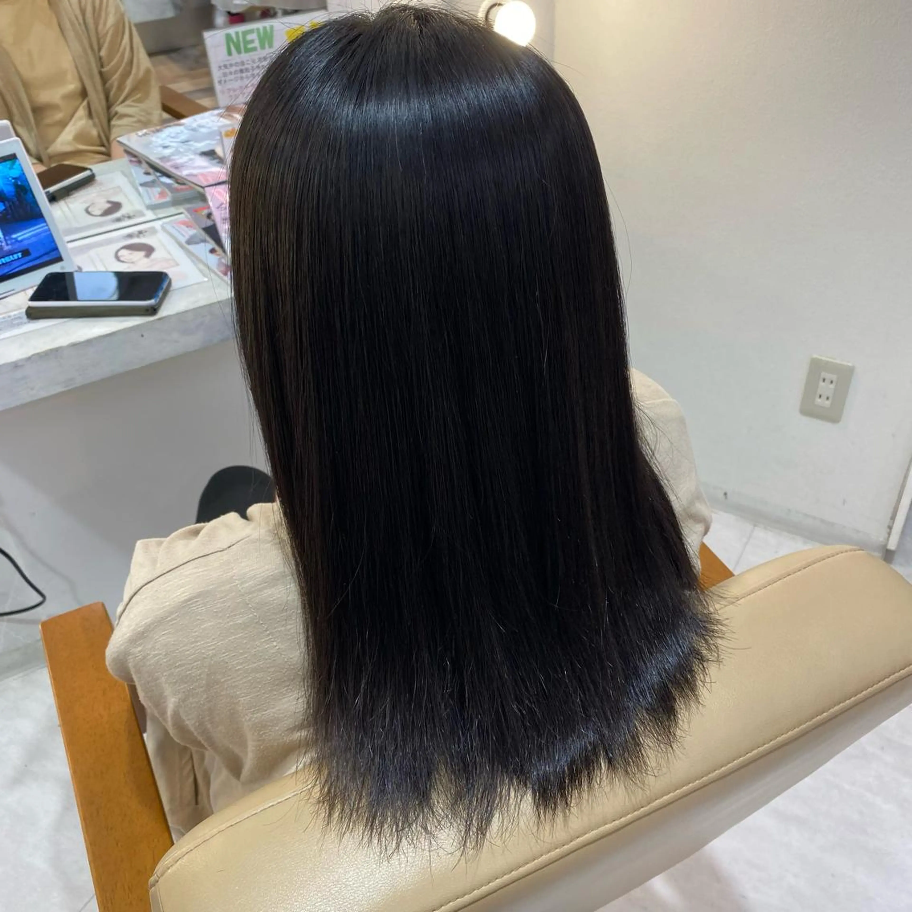 ロング 縮毛矯正 三好 涼華のヘアスタイル