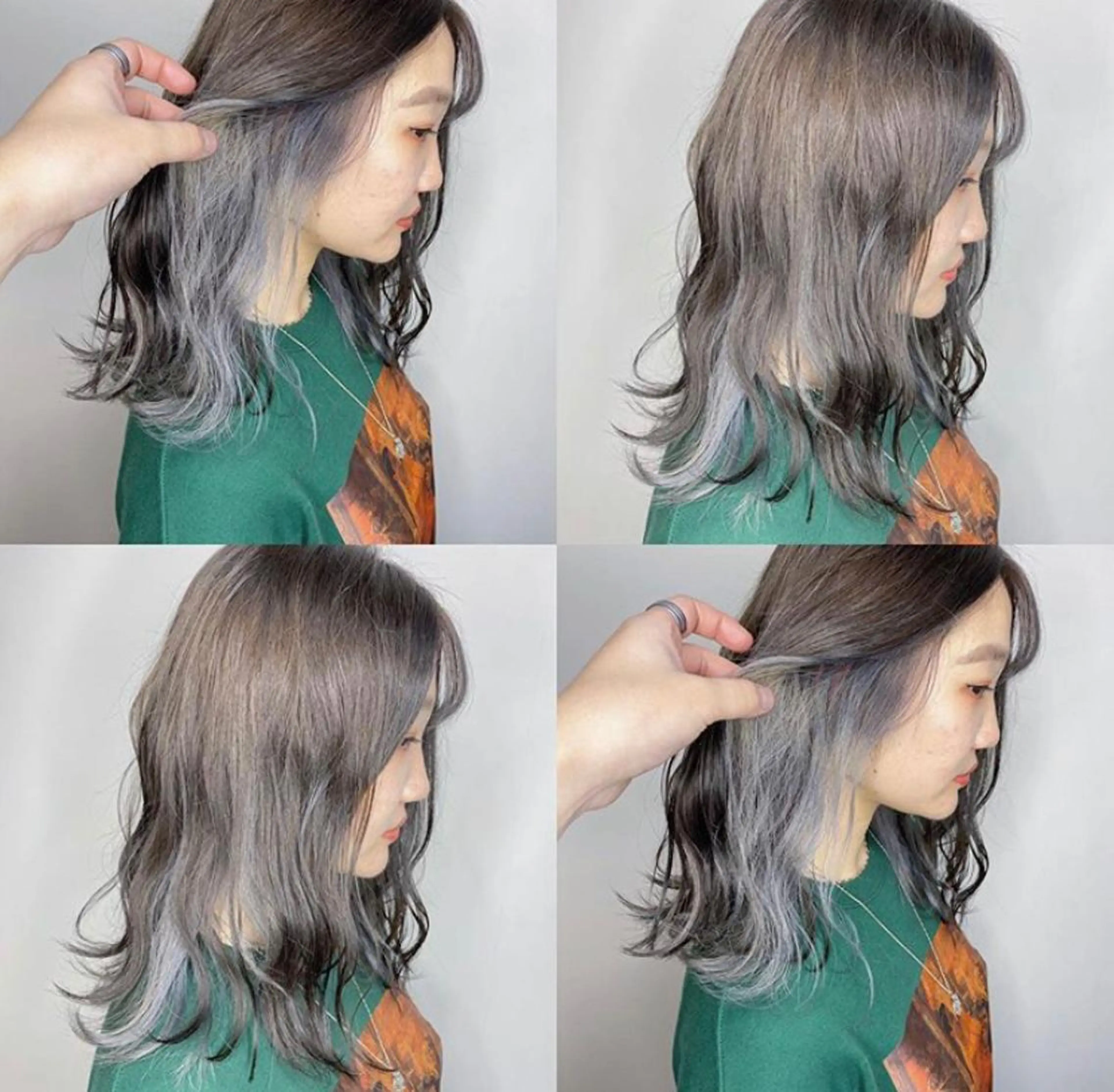 セミロング カラー 🧡色落ちまで2度綺 麗なカラー🧡ヨシキのヘアスタイル